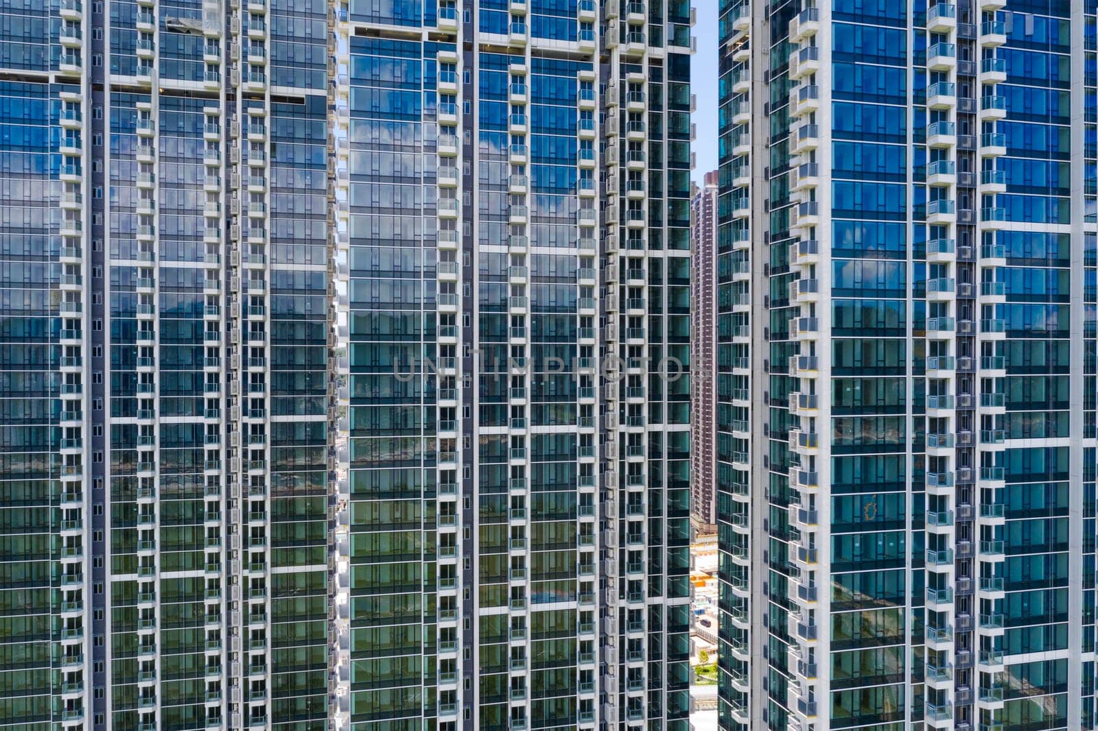 Exterior of the modern building facade