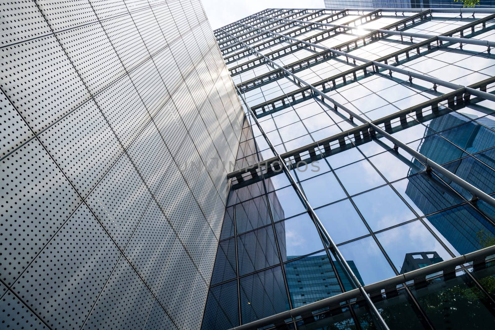 Bottom view of the office tower