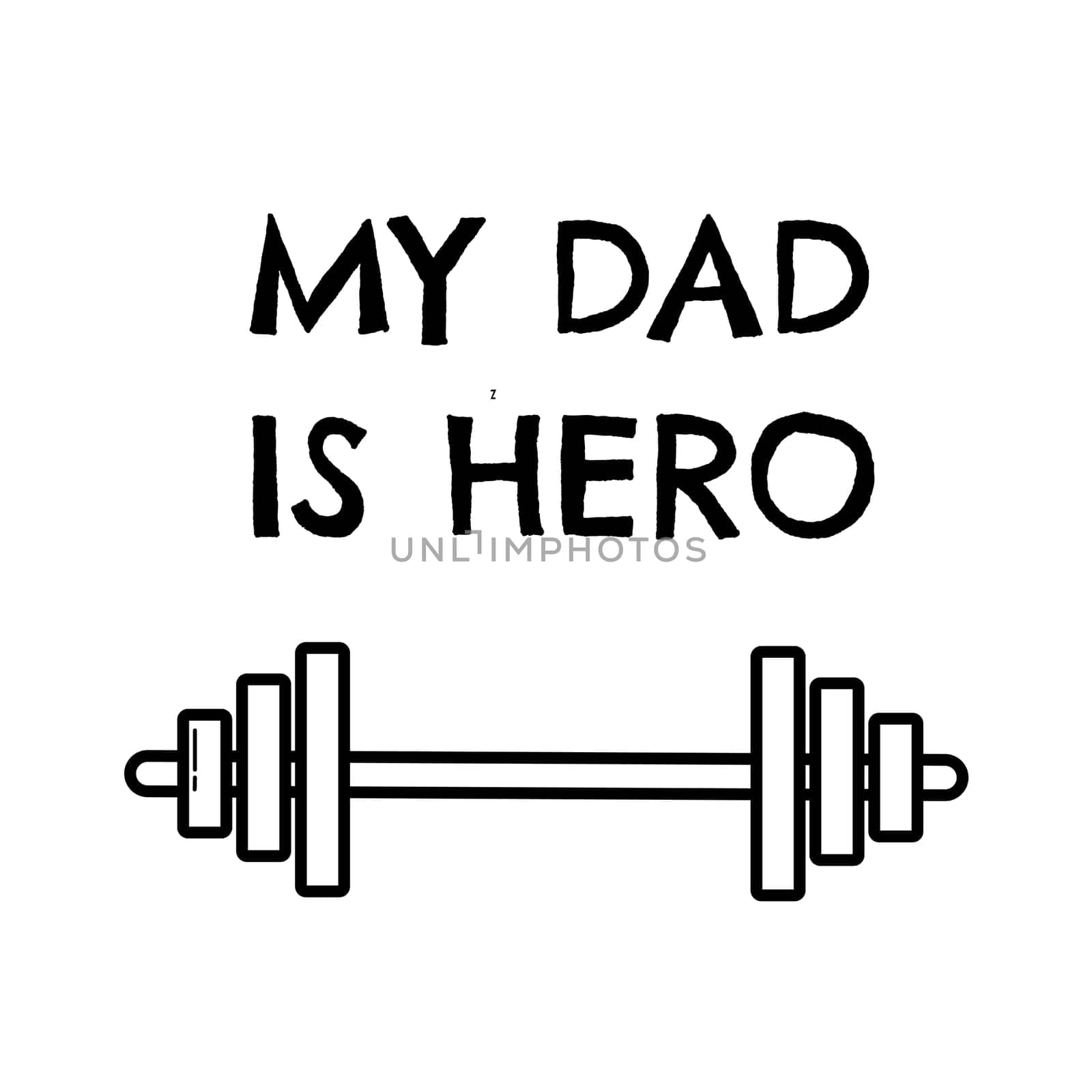 happy fathers day elements doodle design, celebration accessories message decoration party for greeting card, banner, poster