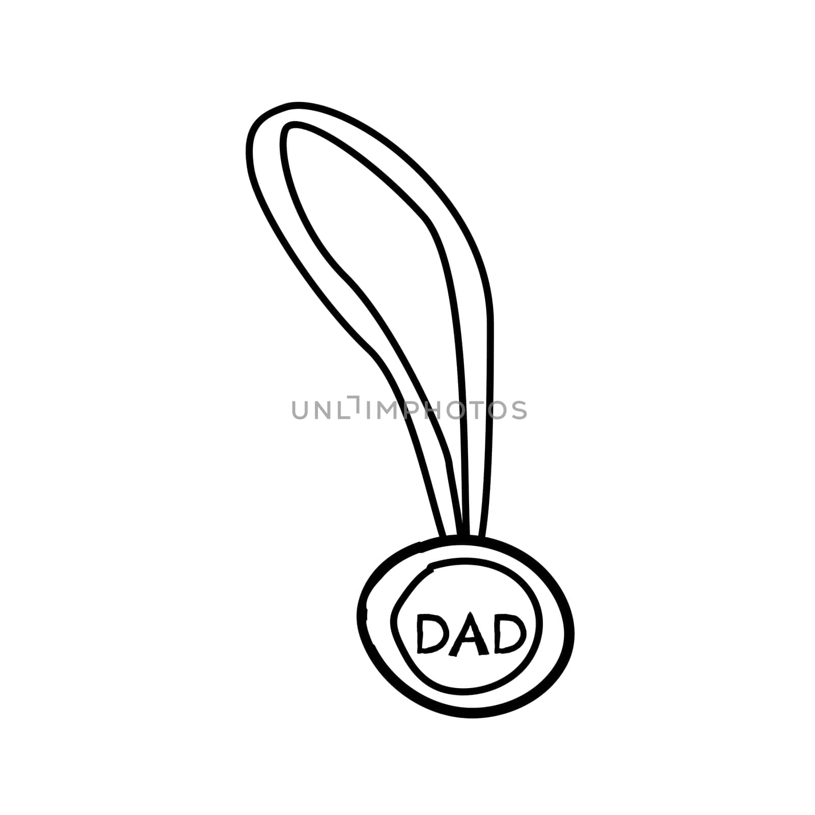 Award doodle hand drawn trophy. Winner award cup, champion medal, win certificate. Hand drawn doodle sketch success element
