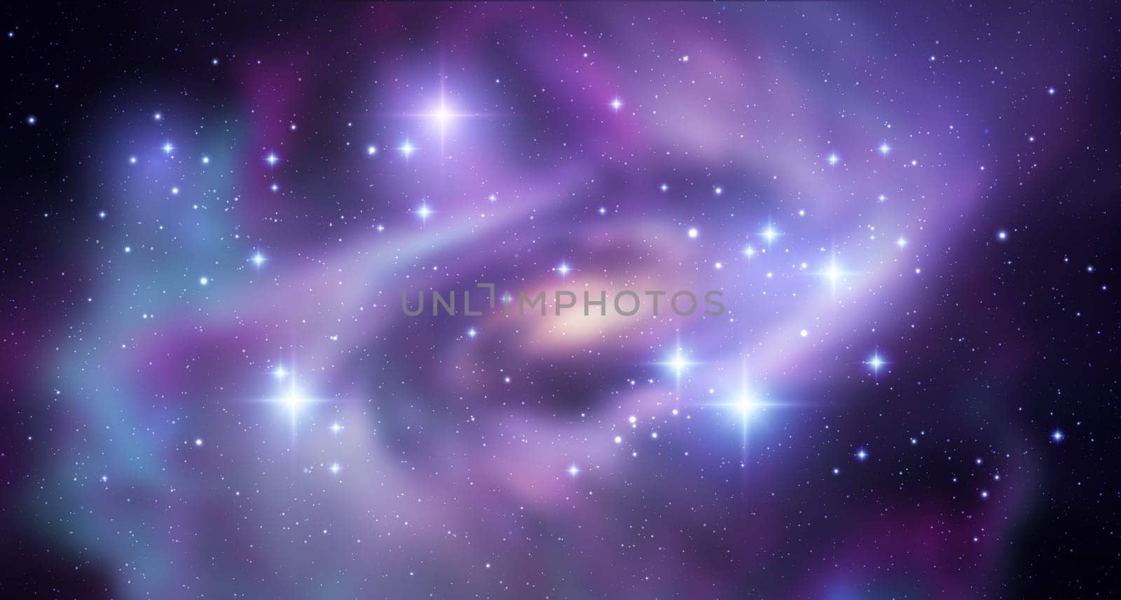 Space vector background with realistic nebula