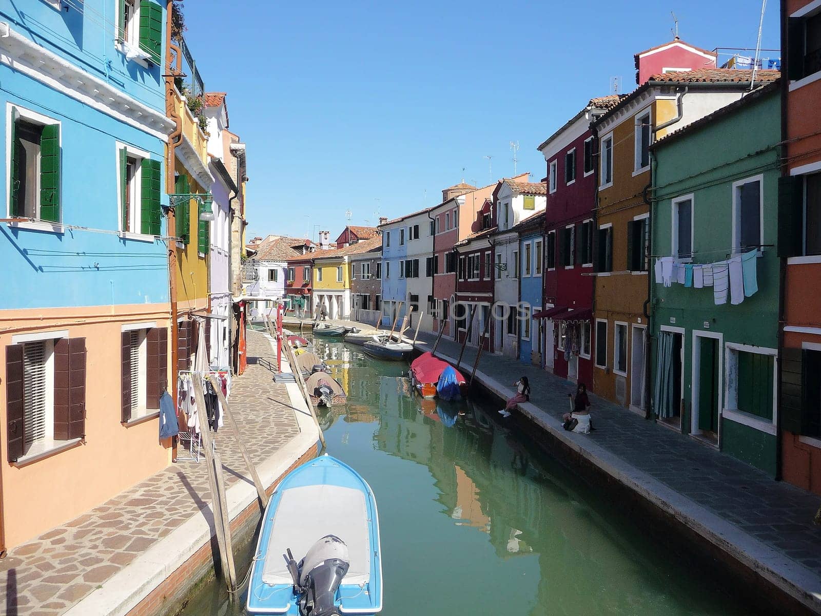 Burano, Italy October 11, 2019: Burano is an island in the Venetian Lagoon, northern Italy, near Torcello at the northern end of the lagoon