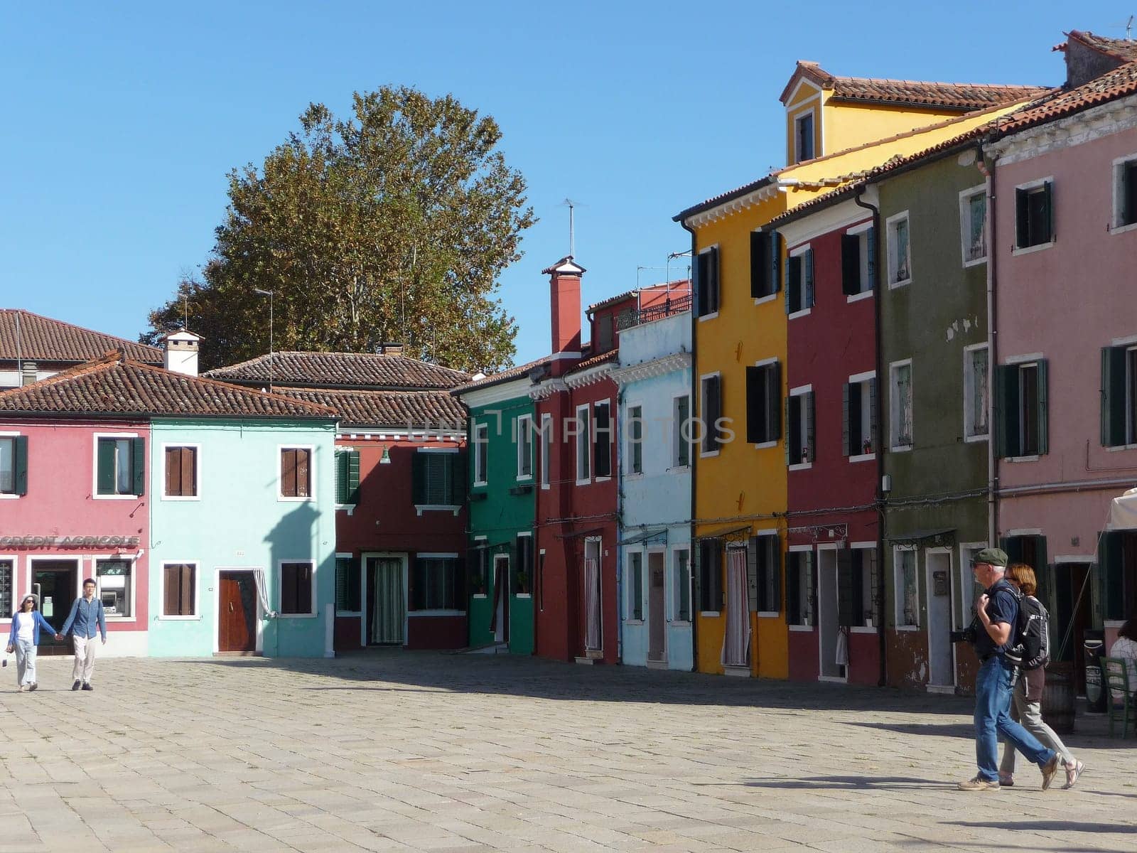 Burano, Italy October 11, 2019: Burano is an island in the Venetian Lagoon, northern Italy, near Torcello at the northern end of the lagoon