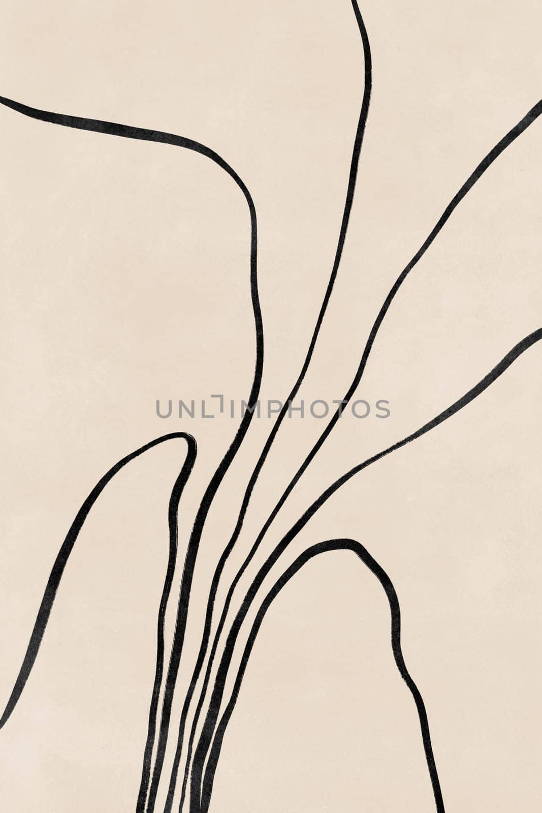 Printable wall art poster print. Hand drawn minimalism design for scandinavian interior.