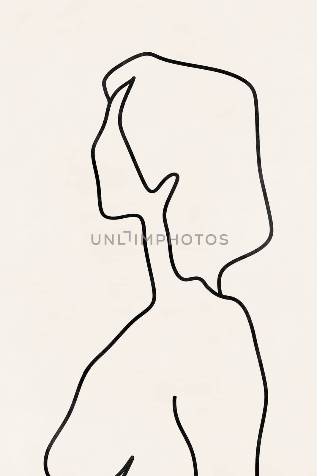Printable wall art poster print. Hand drawn minimalism design for scandinavian interior.