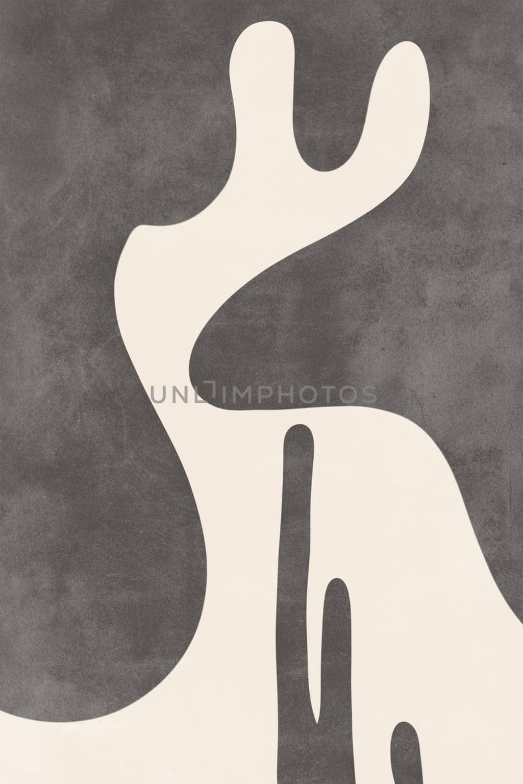 Printable wall art poster print. Hand drawn minimalism design for scandinavian interior.