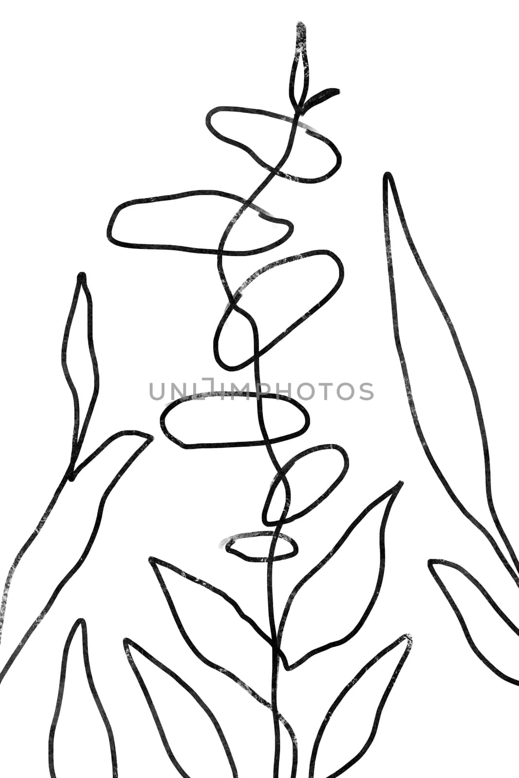 Printable wall art poster print. Hand drawn minimalism design for scandinavian interior.