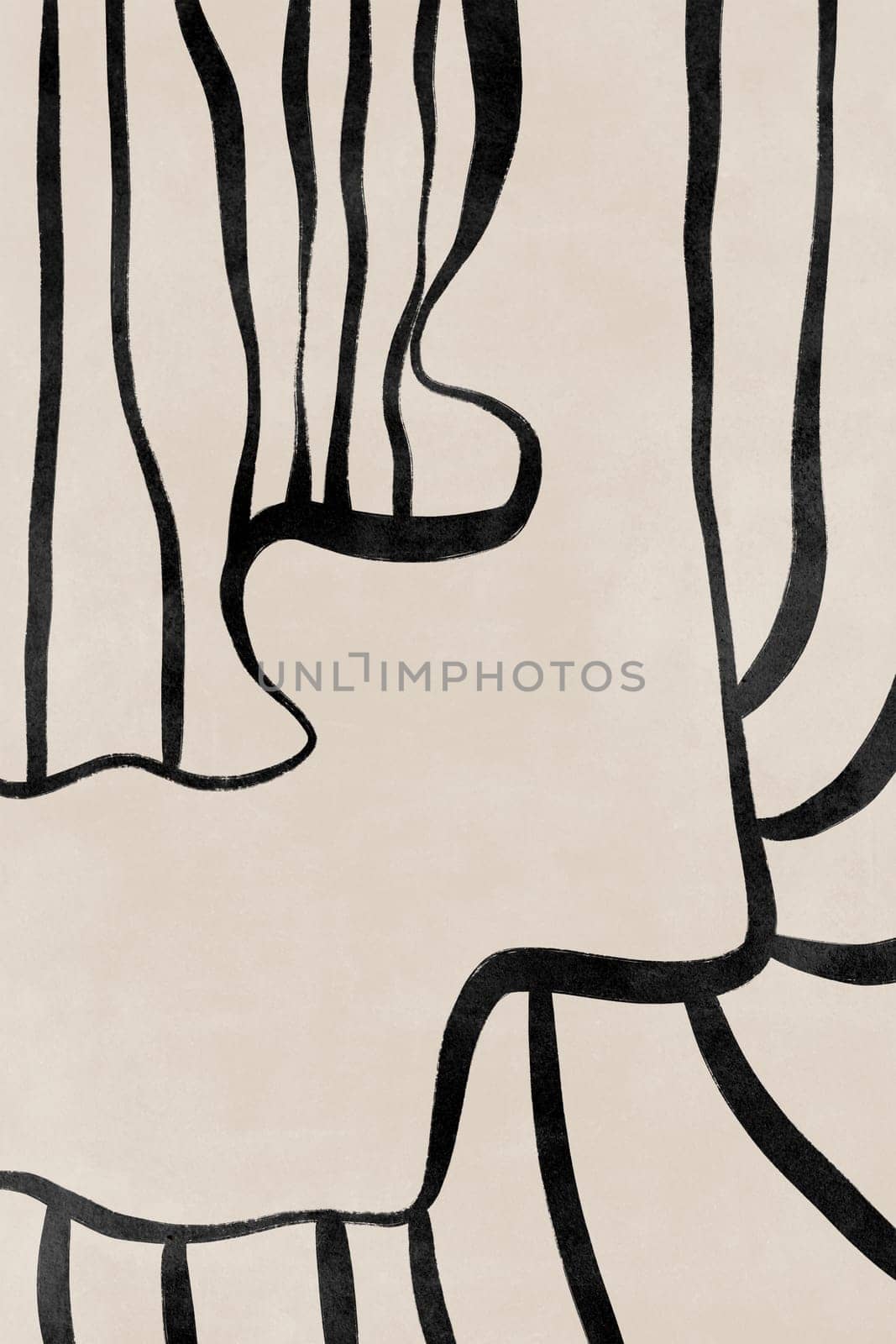 Printable wall art poster print. Hand drawn minimalism design for scandinavian interior.