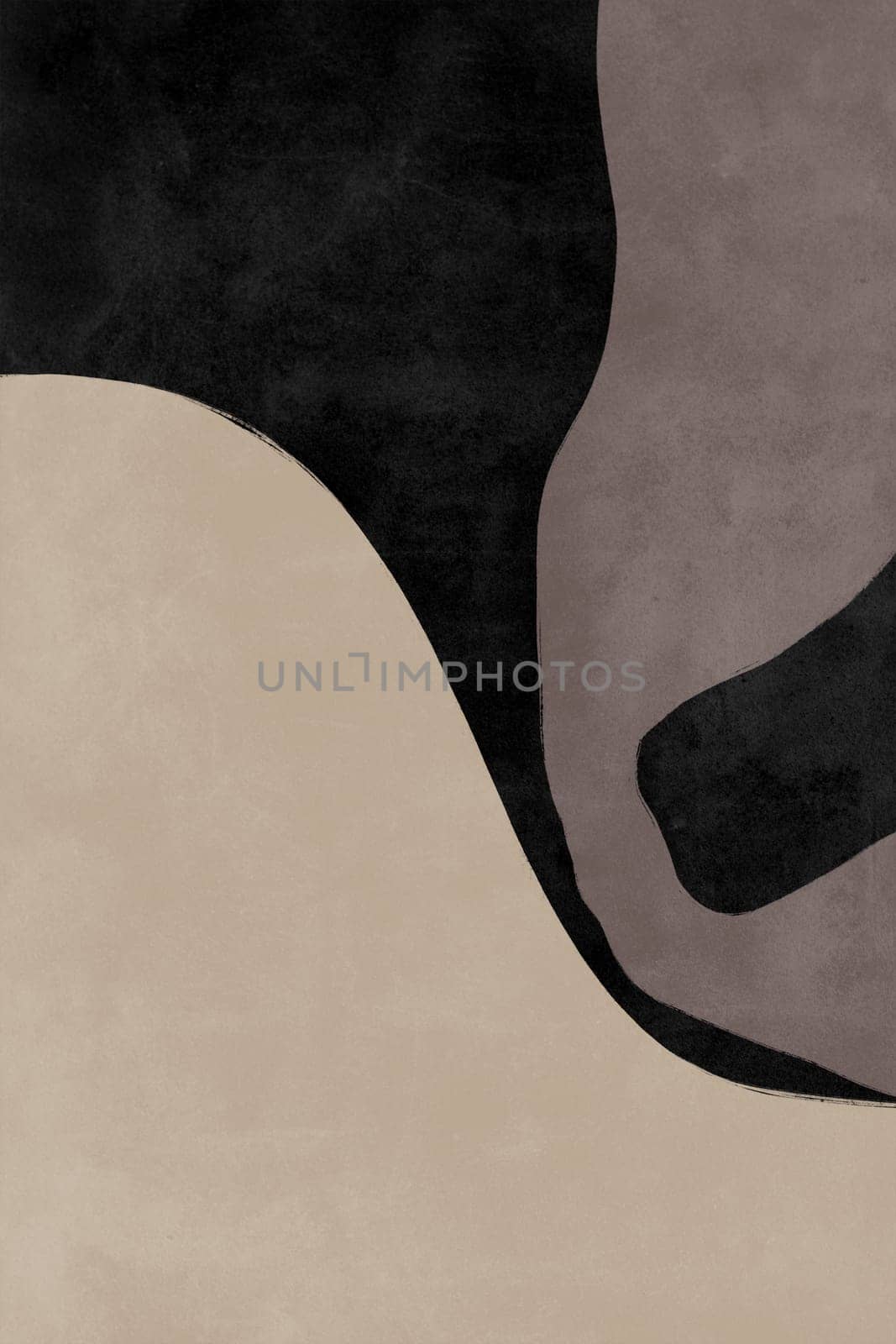 Printable wall art poster print. Hand drawn minimalism design for scandinavian interior.