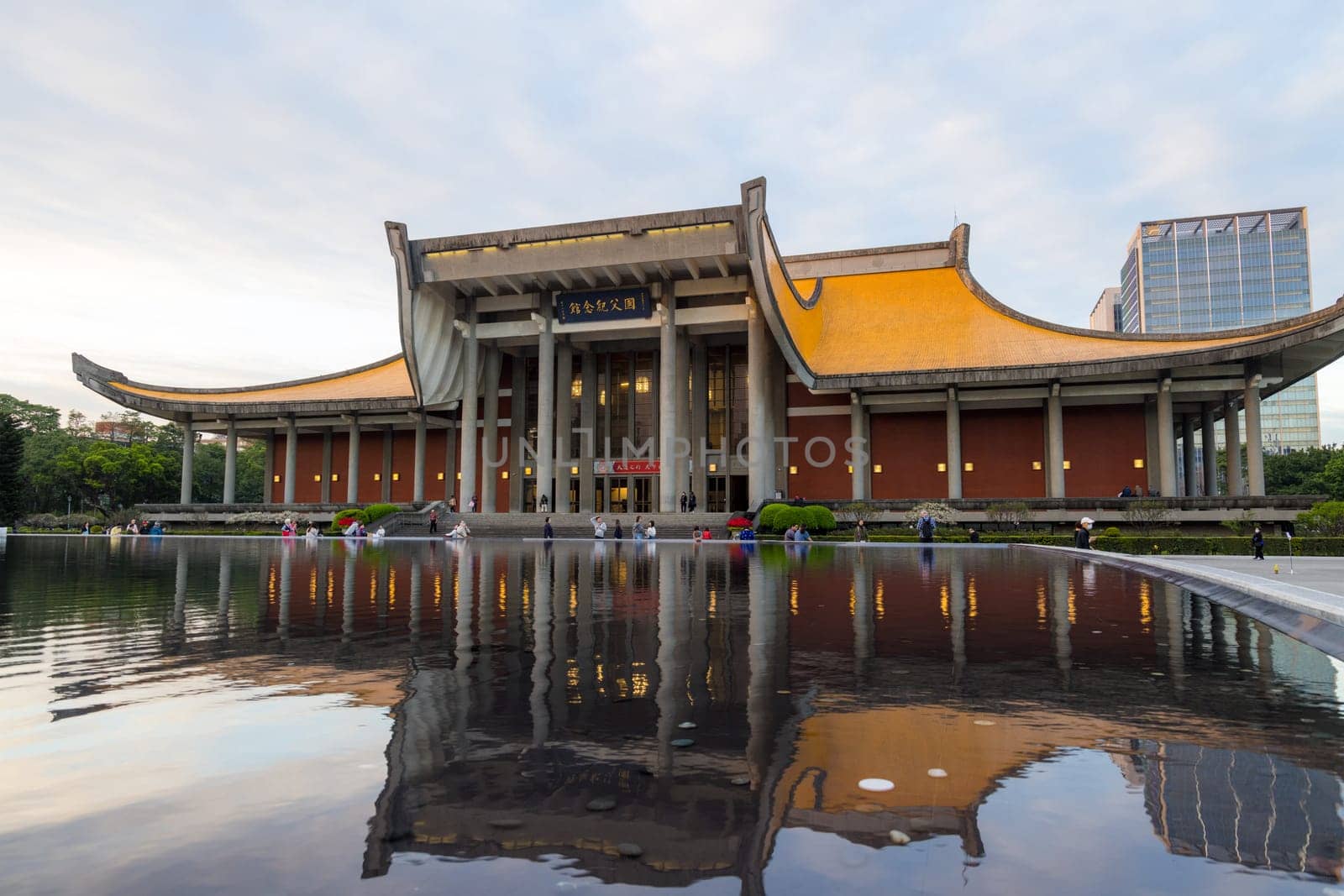 Taipei, Taiwan  18 January 2024: Sun Yat Sen Memorial Hall in Taipei city
