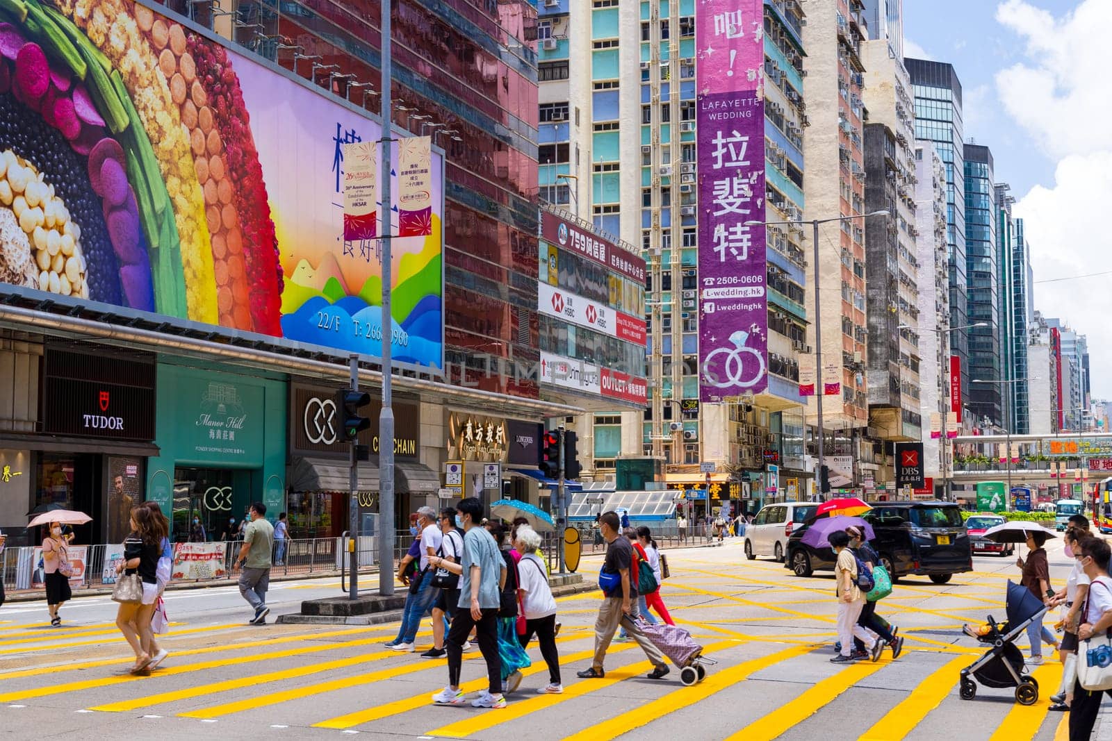 Hong Kong 20 June 2023: Hong Kong in Mong Kok city