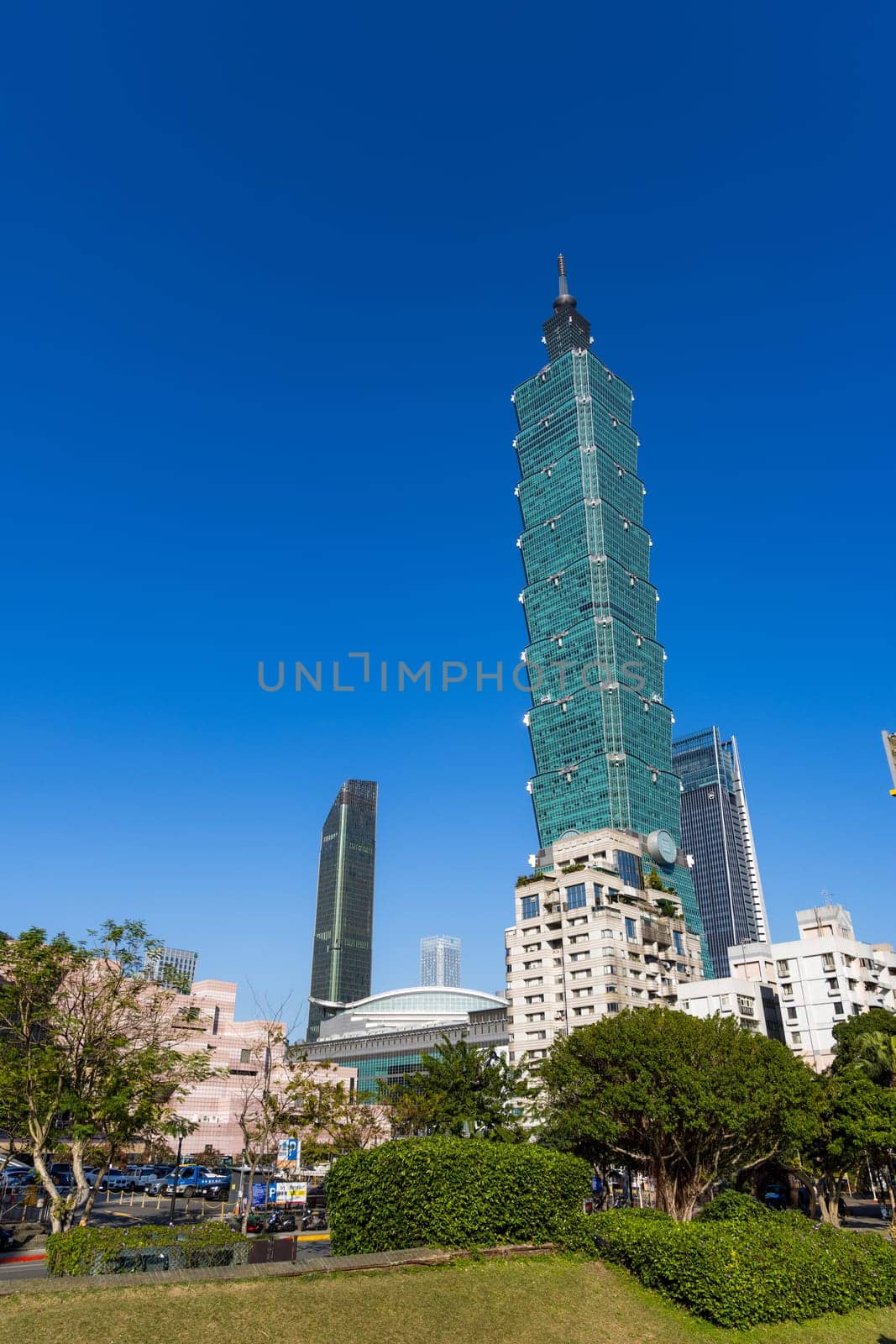 Taipei, Taiwan 18 January 2024: Taipei city skyline