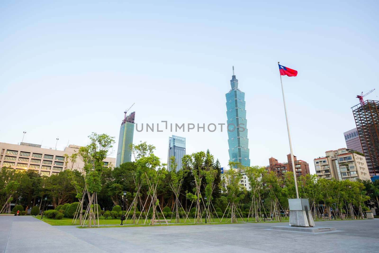 Taipei, Taiwan, 14 September 2023: Taipei city landmark