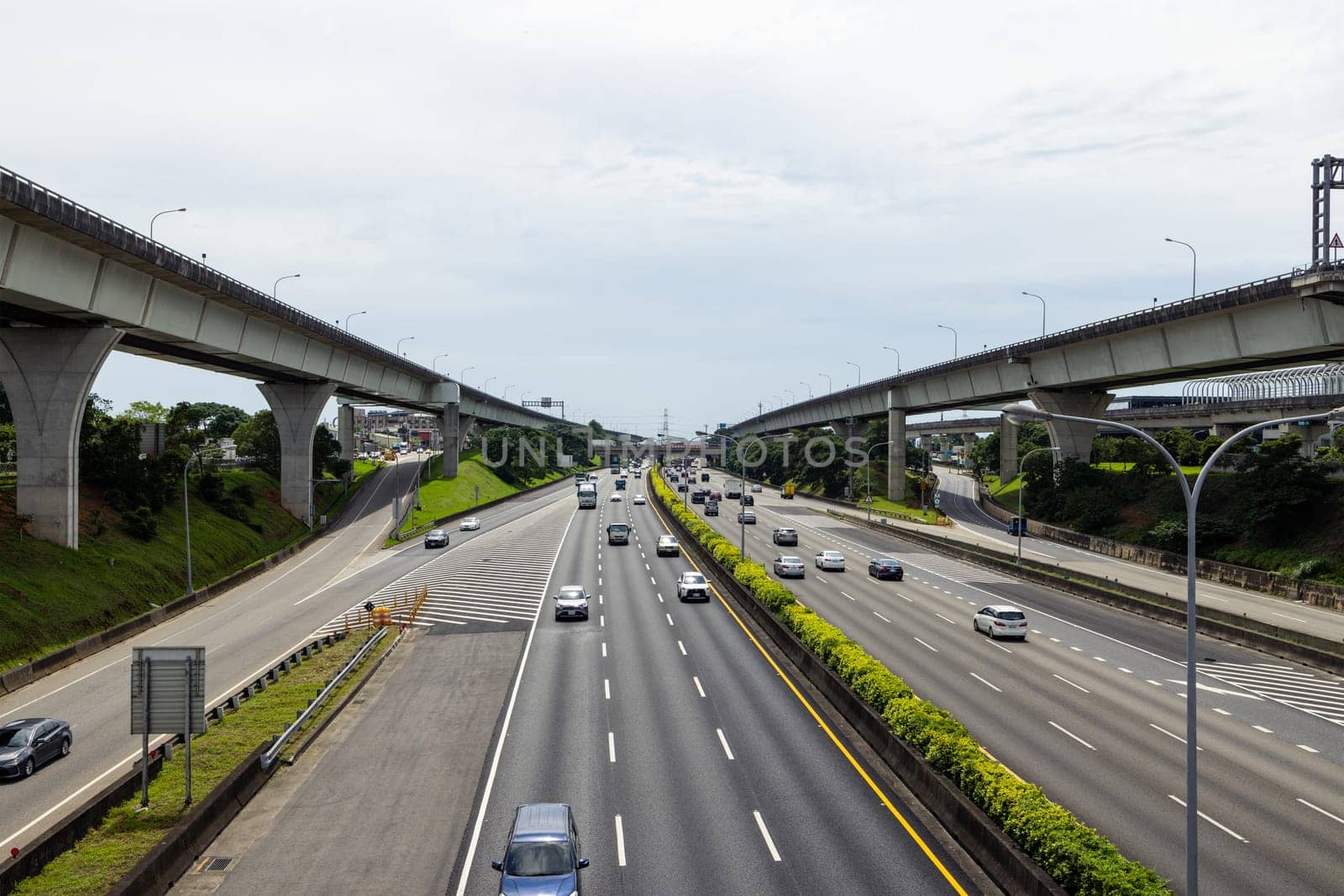 New Taipei, Taiwan 13 June 2022: National Freeway one in New Taipei, Highway in Taipei of Taiwan