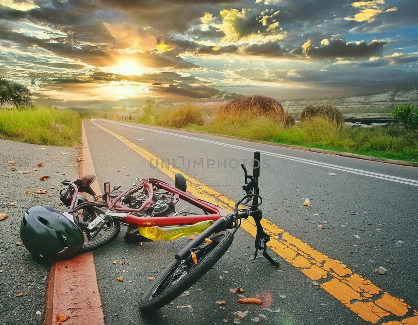 Cyclist was hit by a car