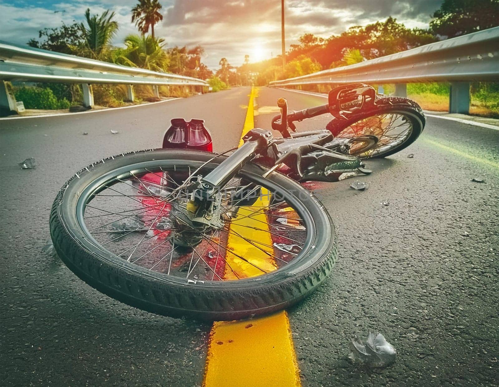 Cyclist was hit by a car
