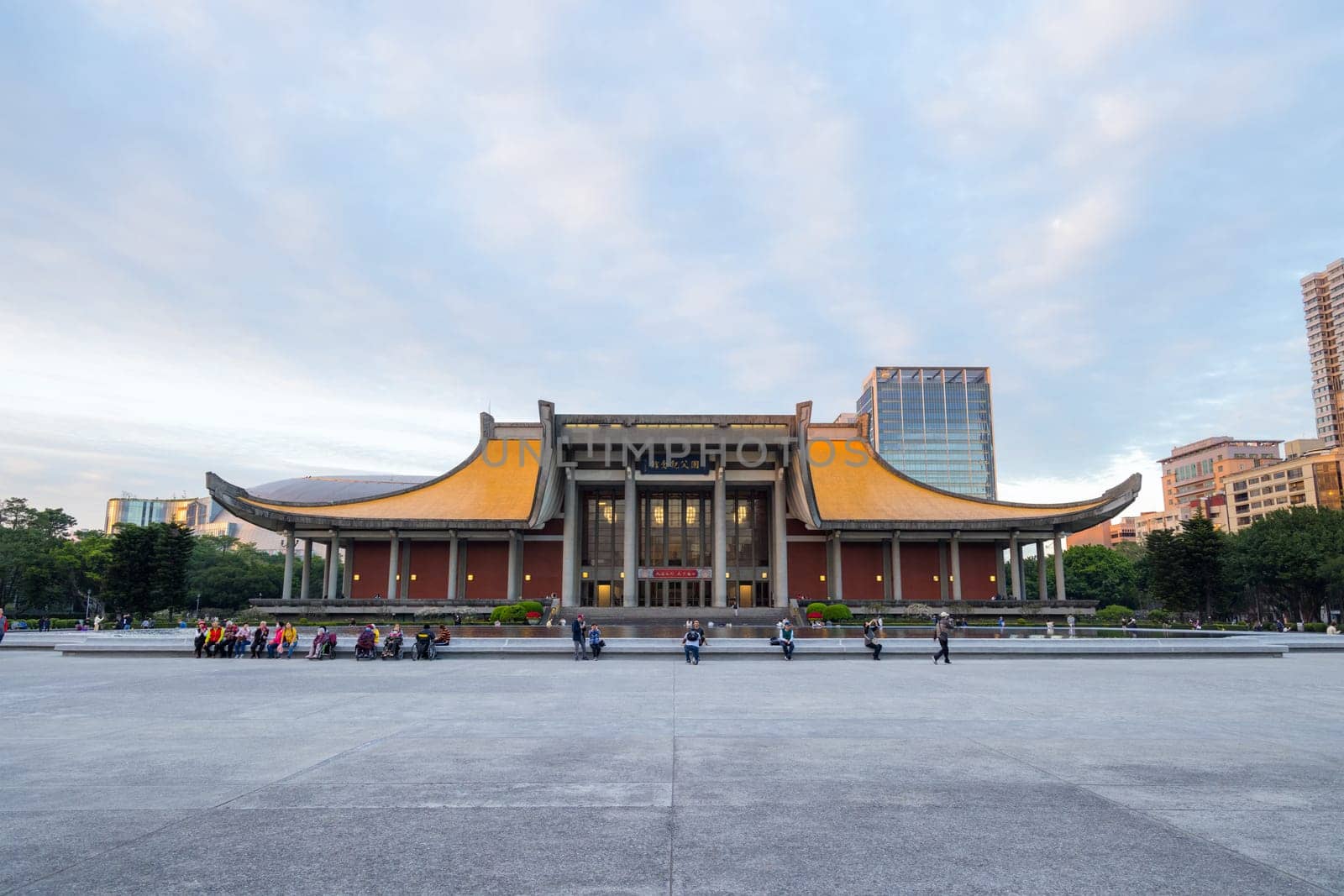 Taipei, Taiwan  18 January 2024: Sun Yat Sen Memorial Hall in Taipei city