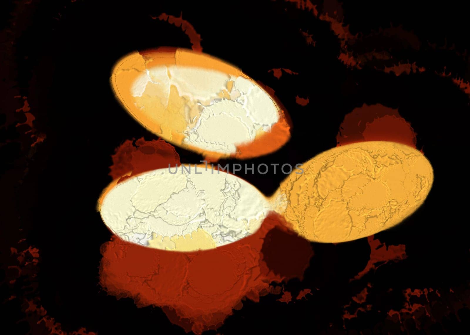 Digital Illustration Realistic Fire Burning Background