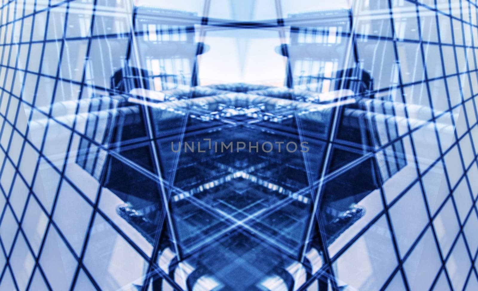 Digital Rendering Glass Architectural Abstract Background