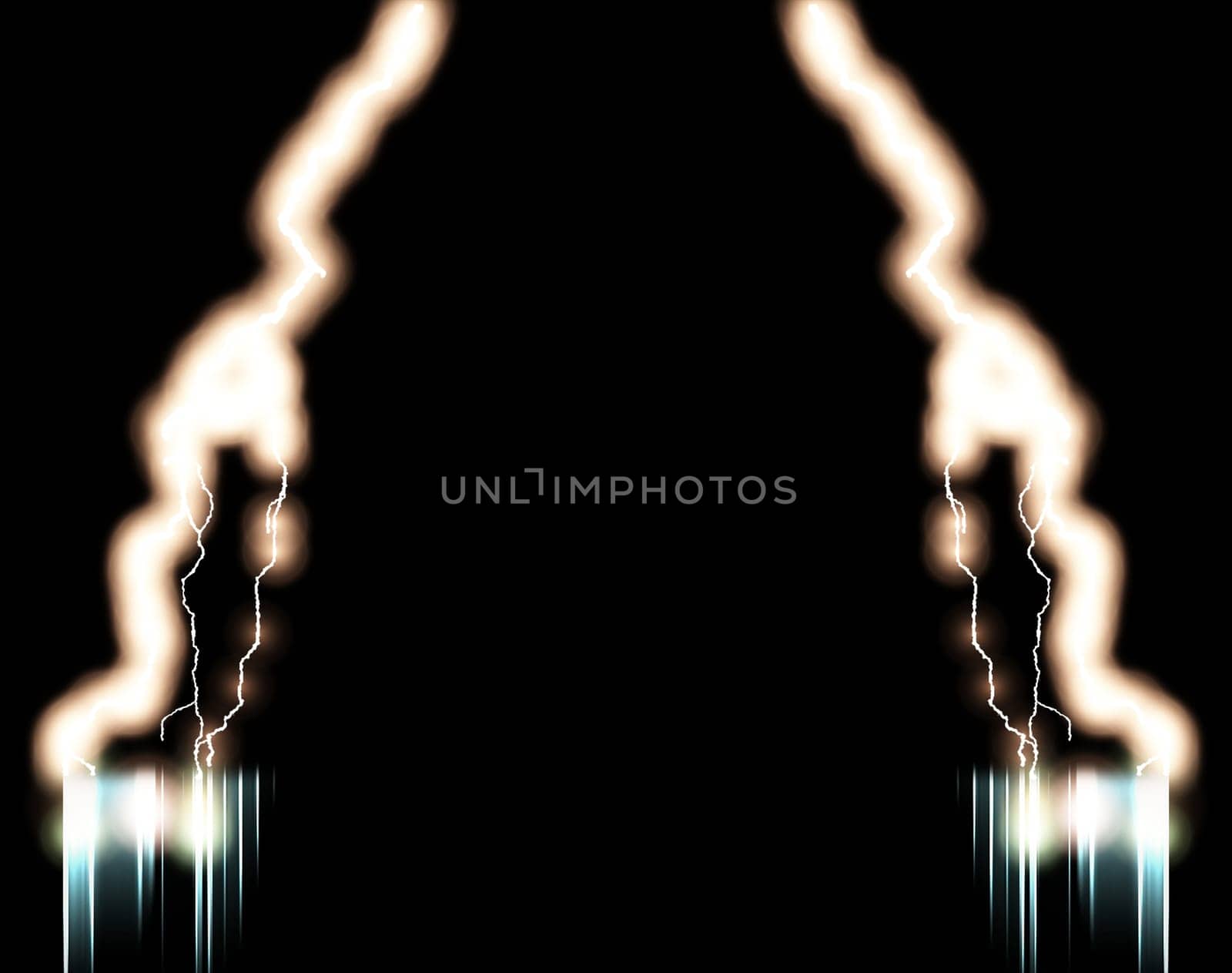 Digital Rendering Christmas Lights Electric Background for Text Greeting