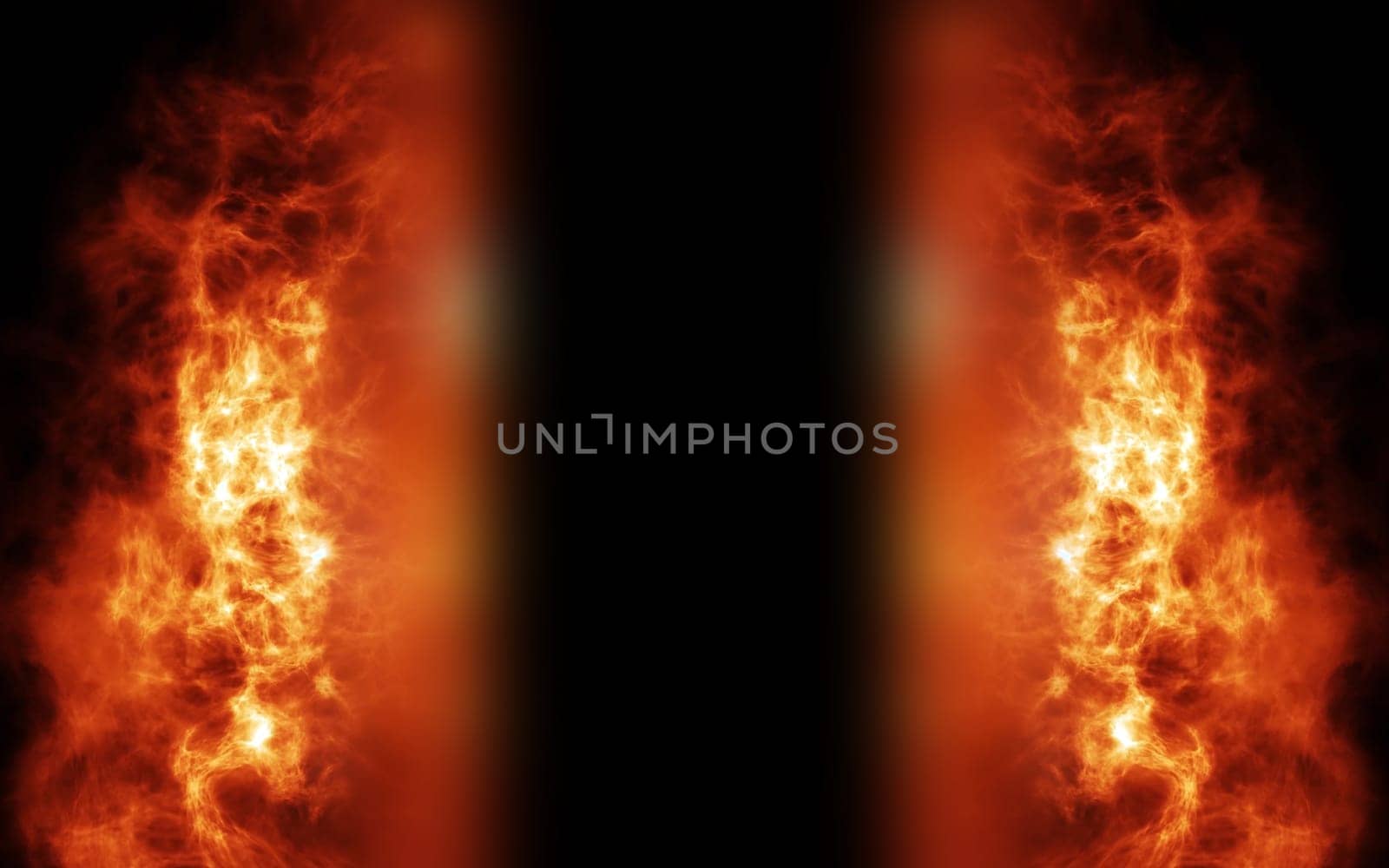 Digital Rendering Realistic Fire Burning Background