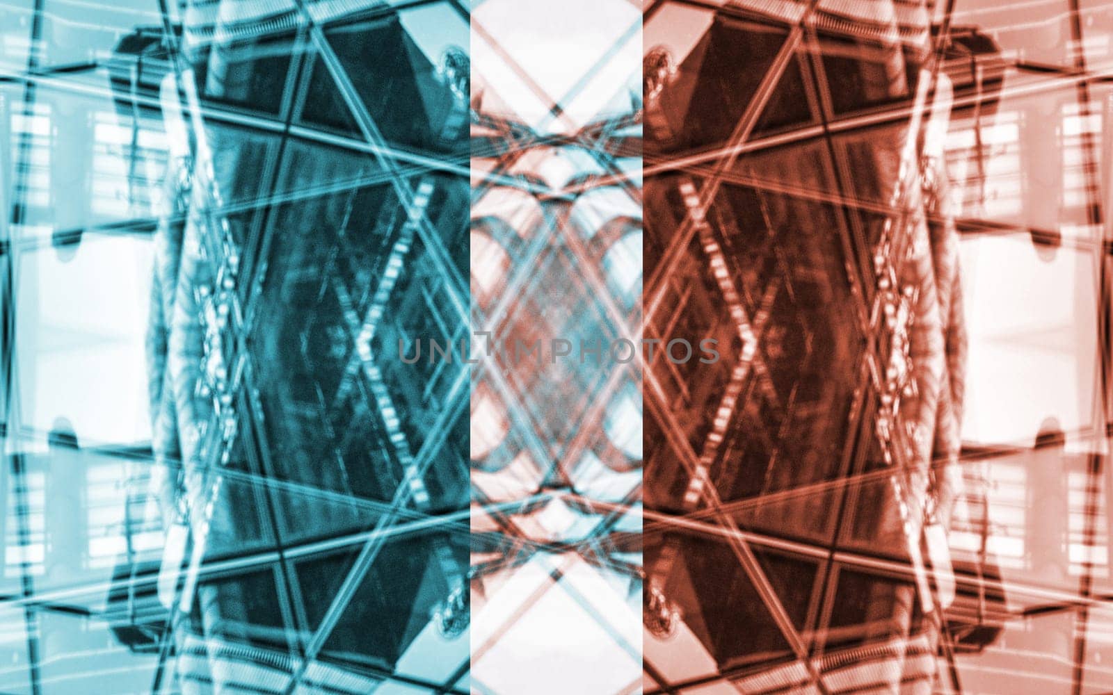 Digital Rendering Glass Architectural Abstract Background