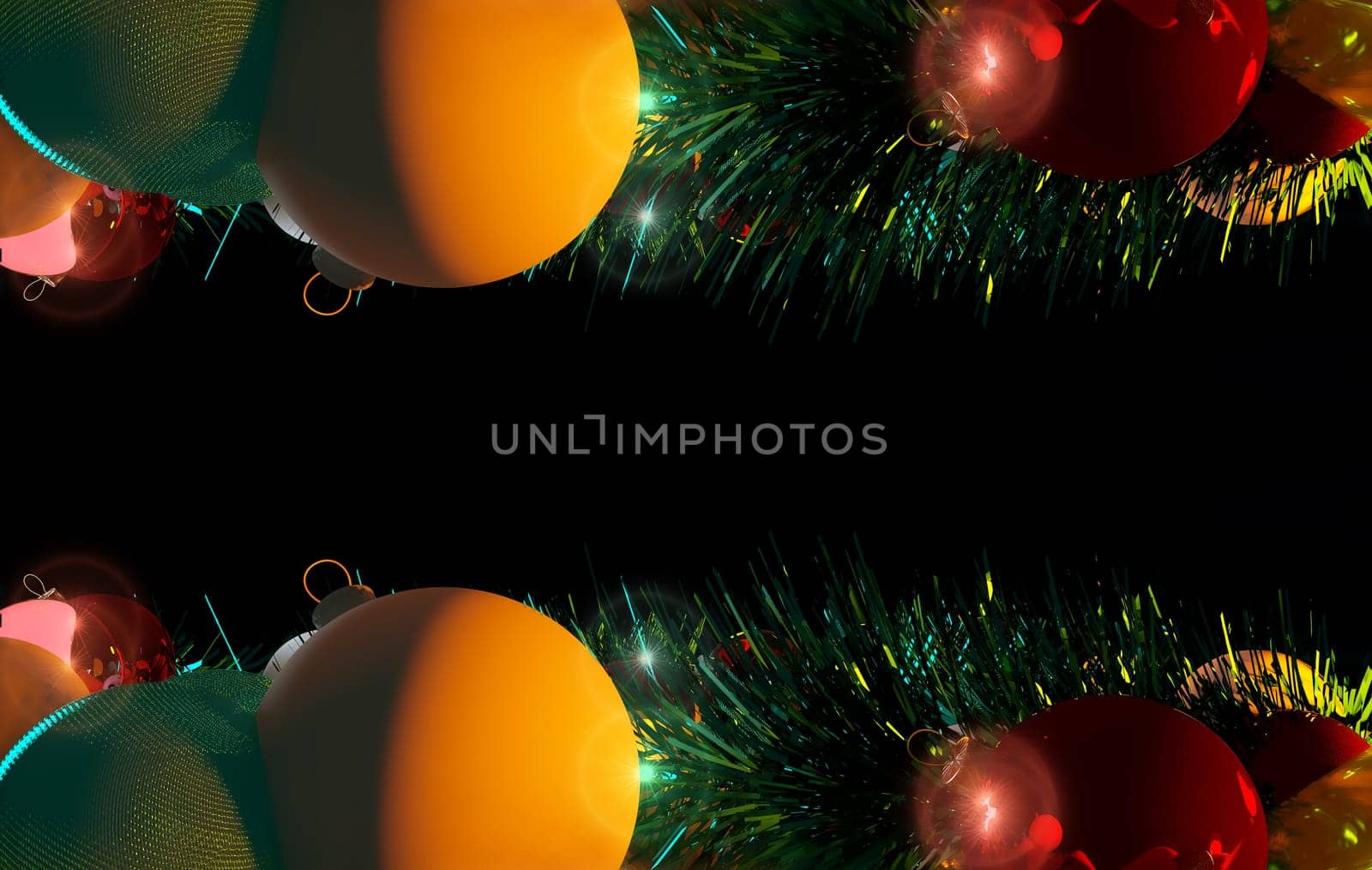 3D Rendering Christmas Greeting Card Festive Background