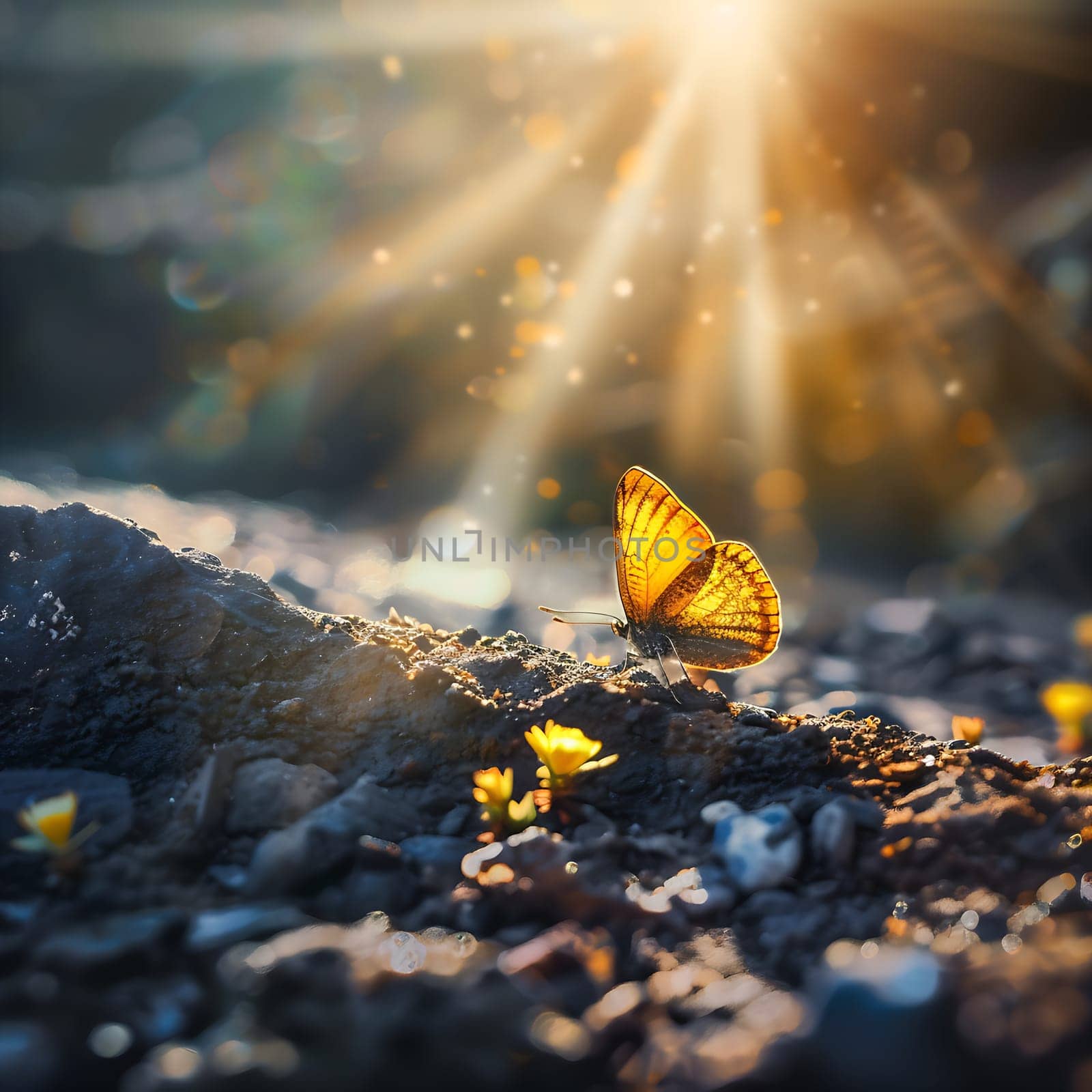 Photo of a beautiful butterfly generated by artificial intelligence