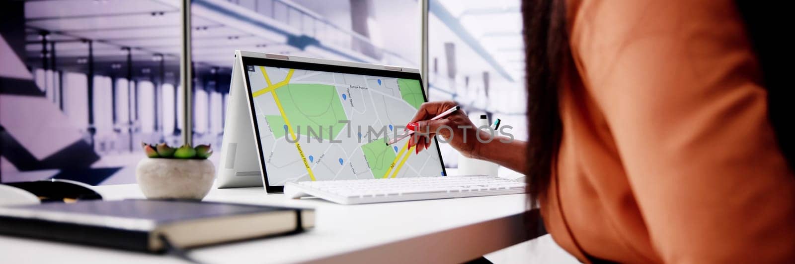 GPS Location Map Search Online On Laptop