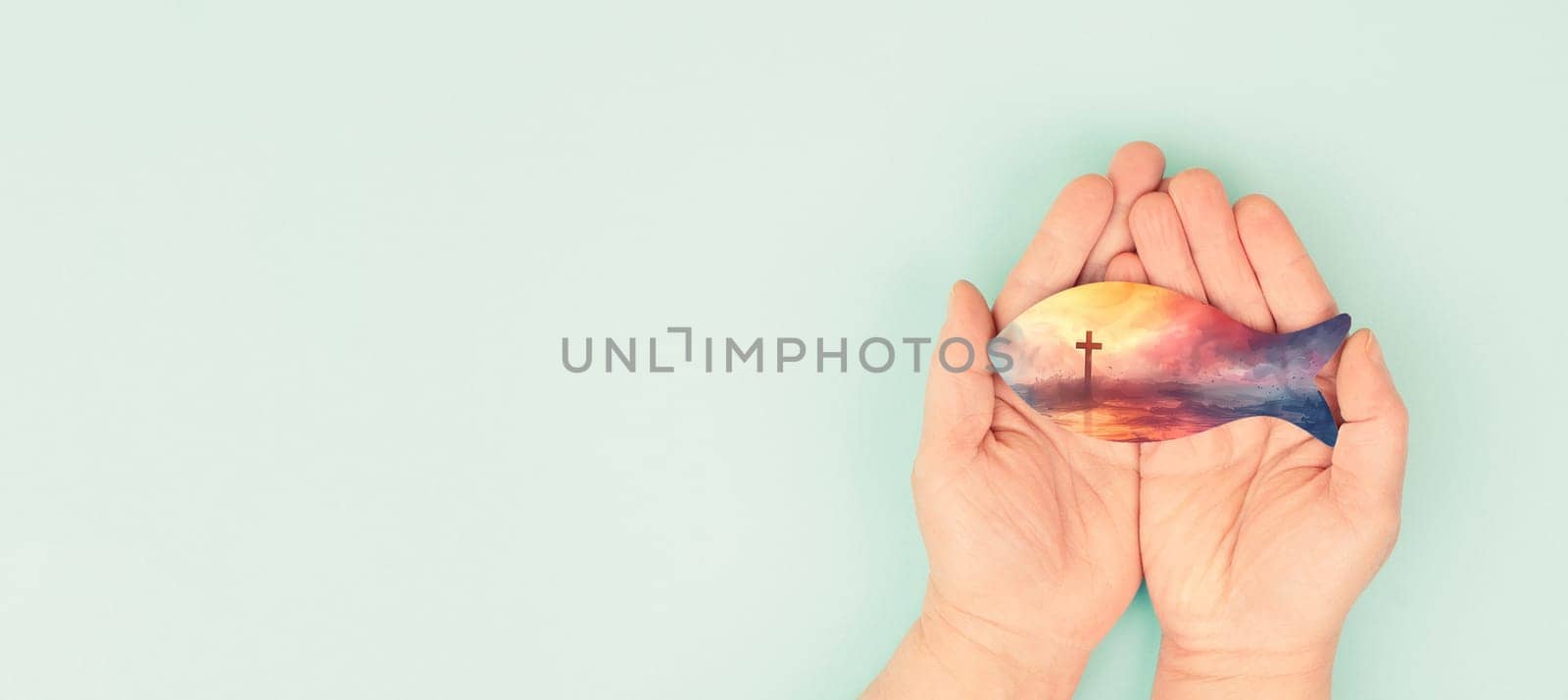 Confirmation, communion and baptism, fish, religious cross, Pentecost, Holy Spirit, Jesus Christ, Christianity, belief and faith