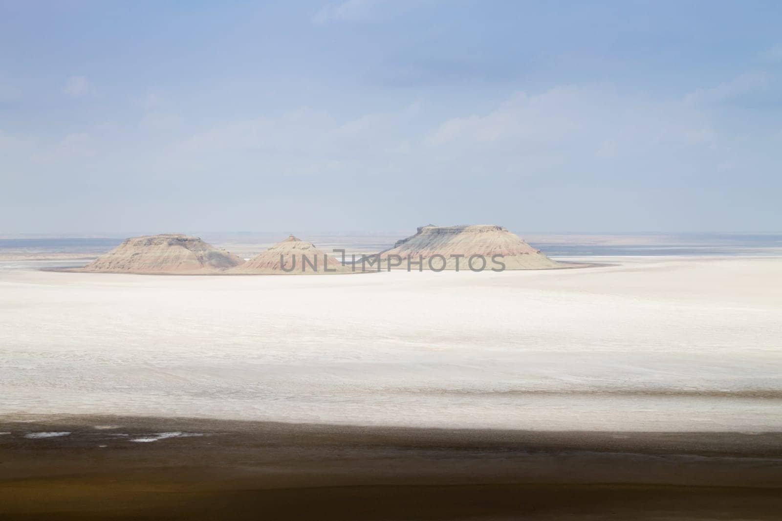 Mangystau region landscape, Karyn Zharyk depression, Kazakhstan. Central asia landscape