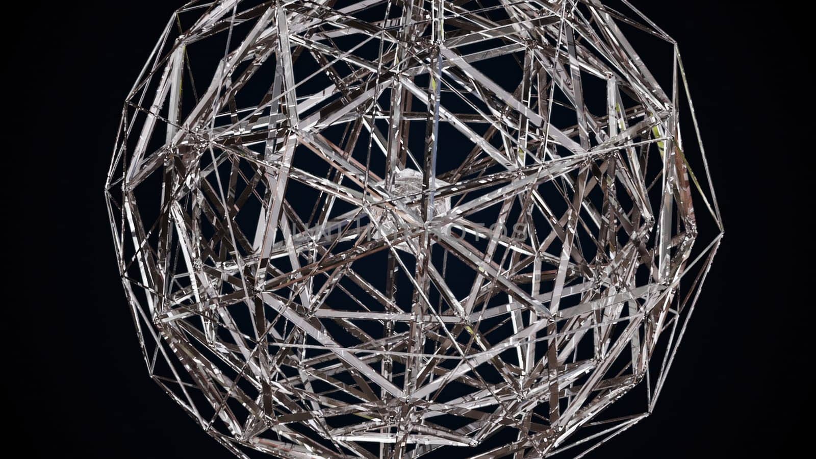 Abstract glass structure. Computer generated 3d render