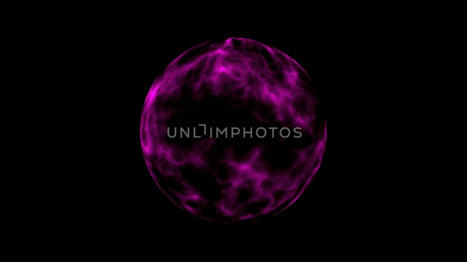 Sphere with molten core. Computer generated 3d render