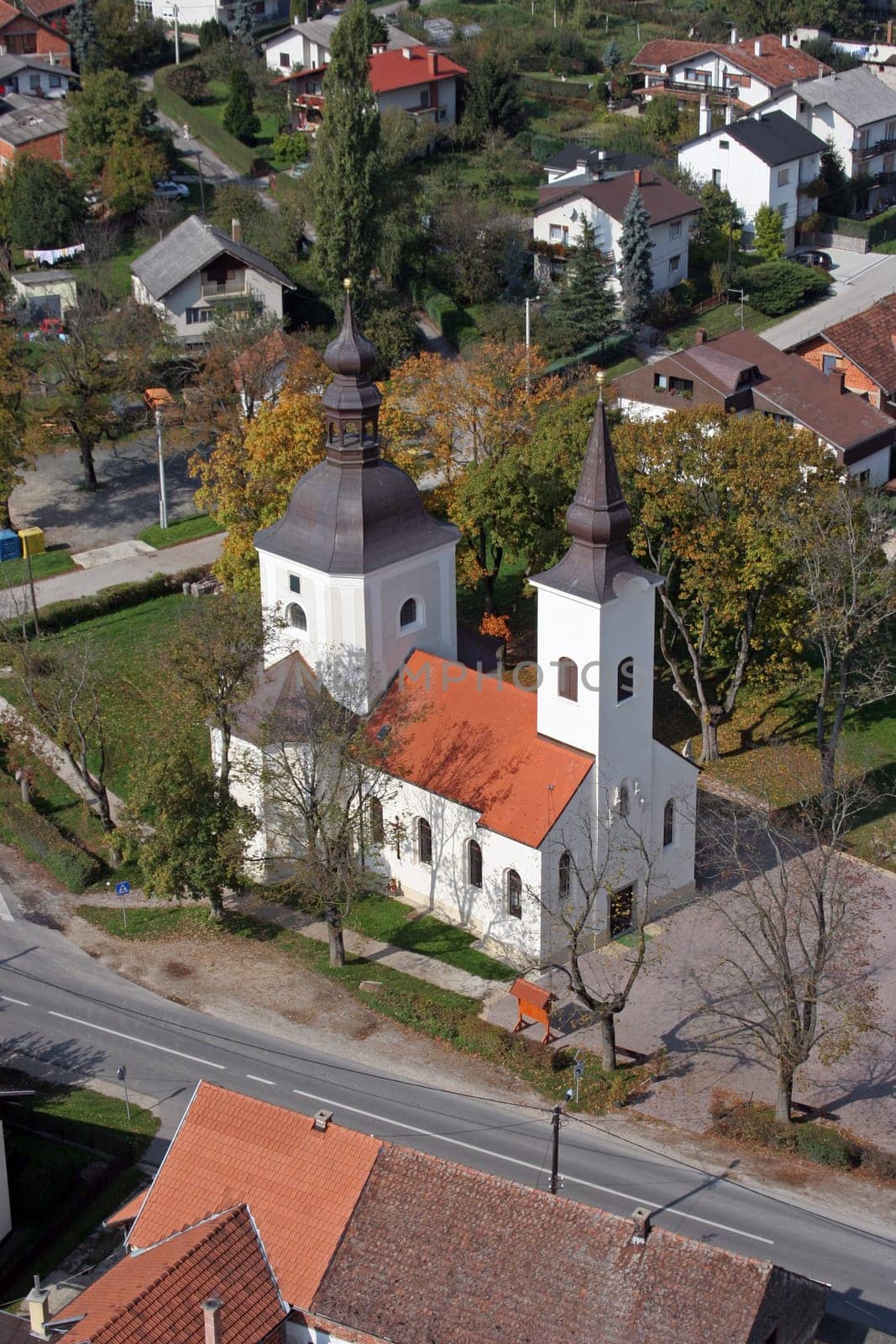 The parish church of Our Lady of Sorrows of Carinthia in Krizevci, Croatia