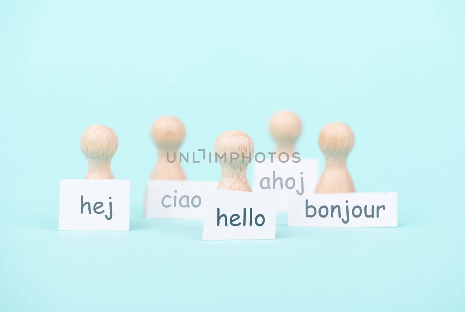 European languages, word hello in different language spoken in Europe, concept of multilingual business and community, multilingualism in the EU