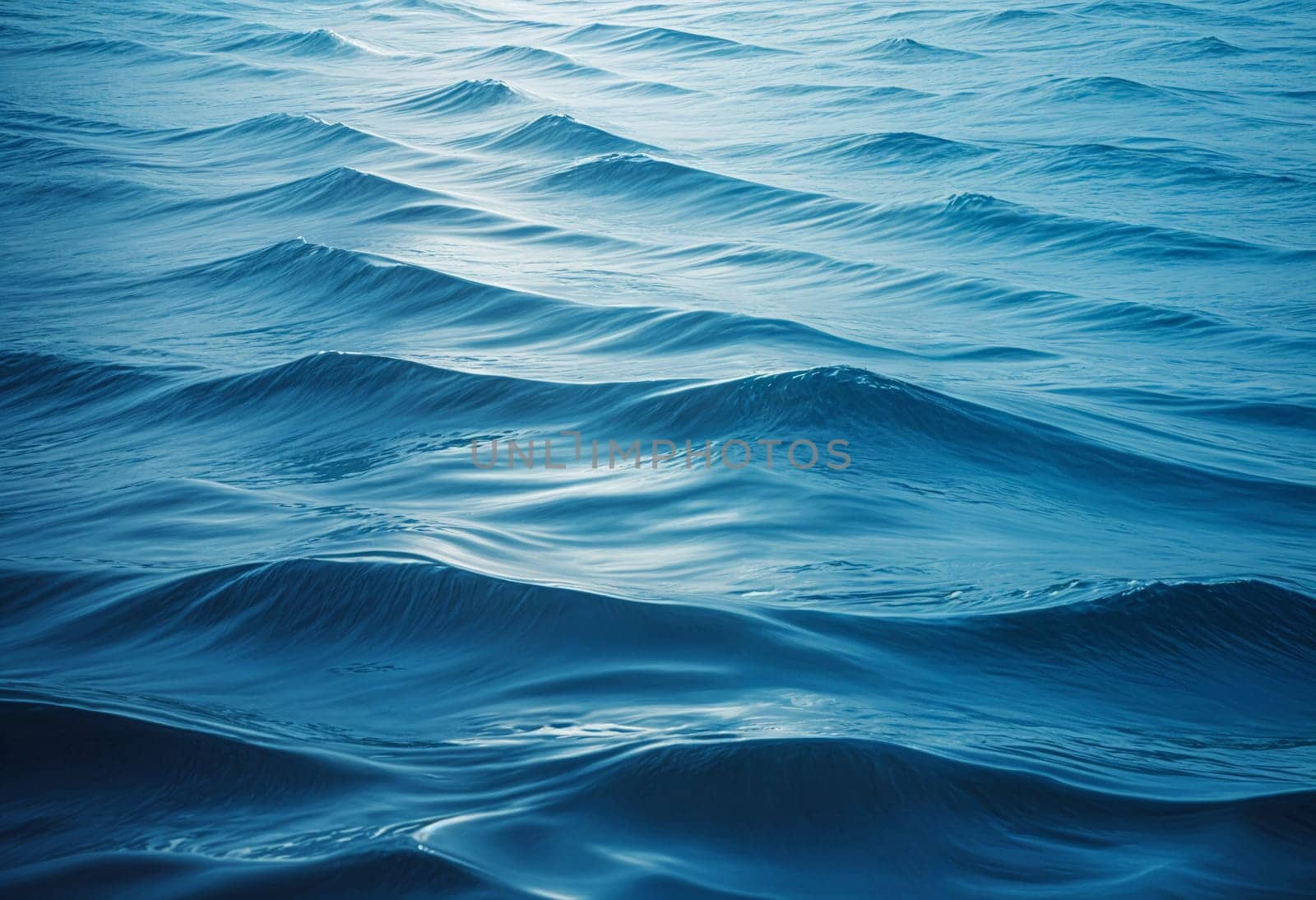 AI generated of a large body of ocean water with waves