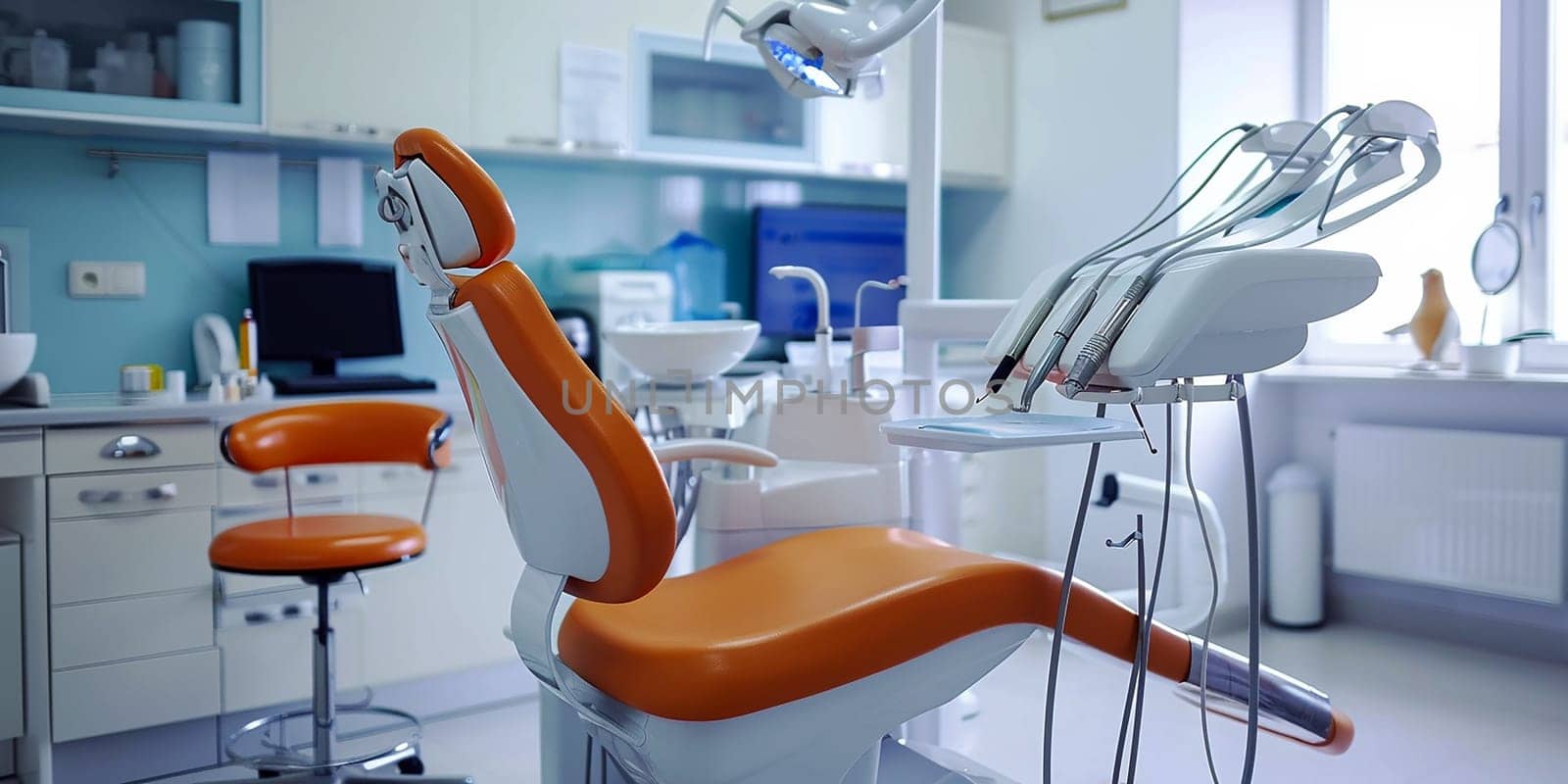 A modern dental practice. AI generative.