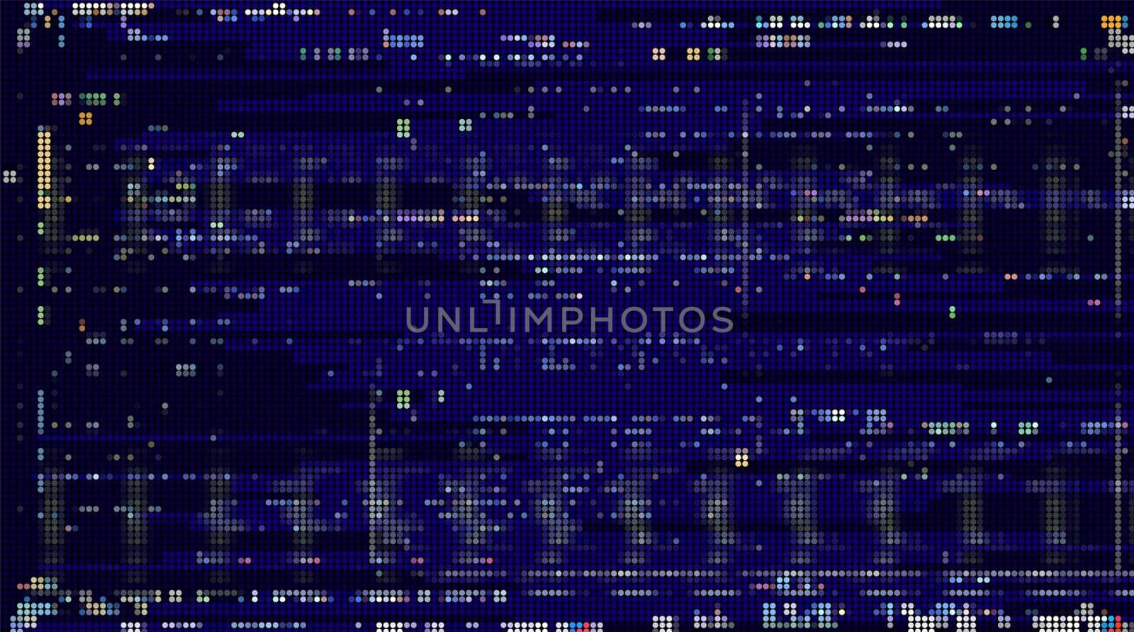 Pattern with squares digital blue background