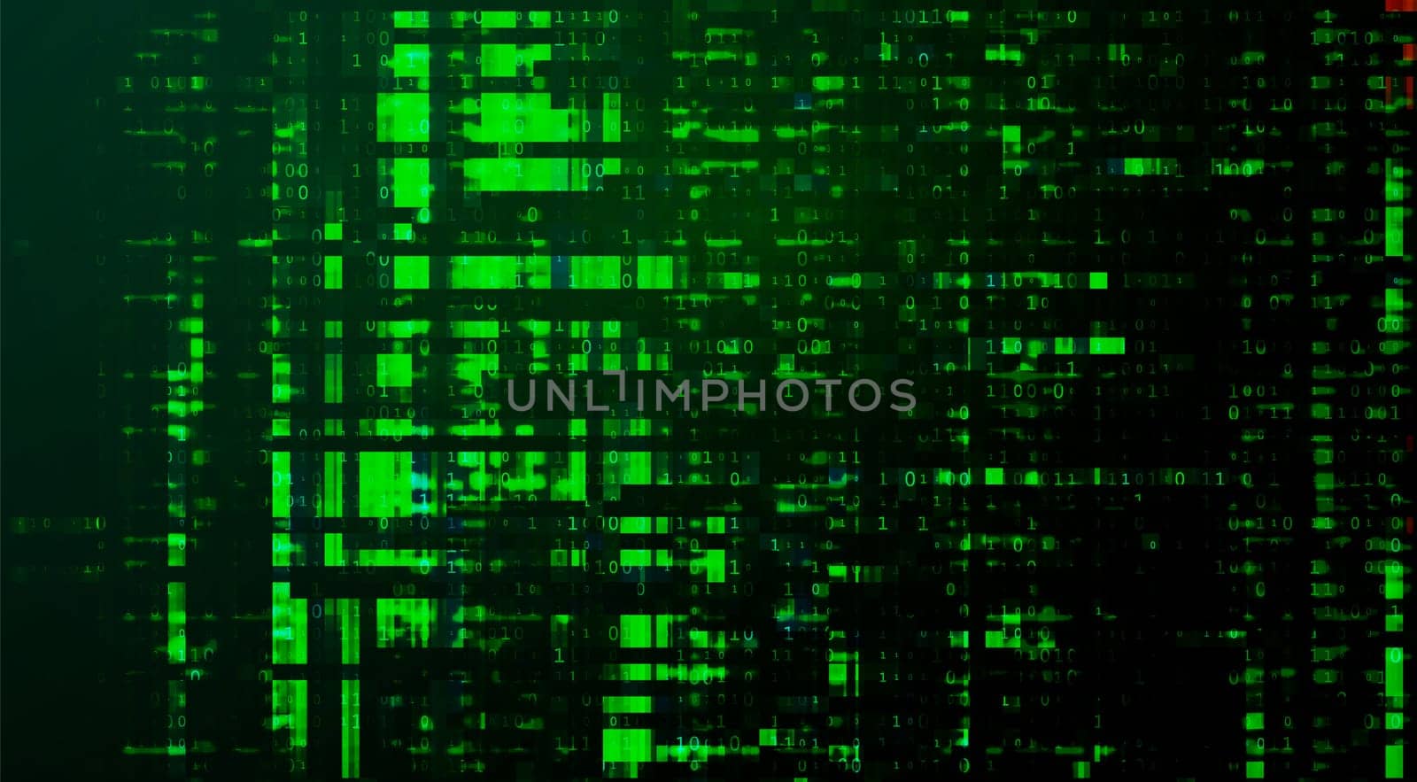 Pattern with squares digital blue background