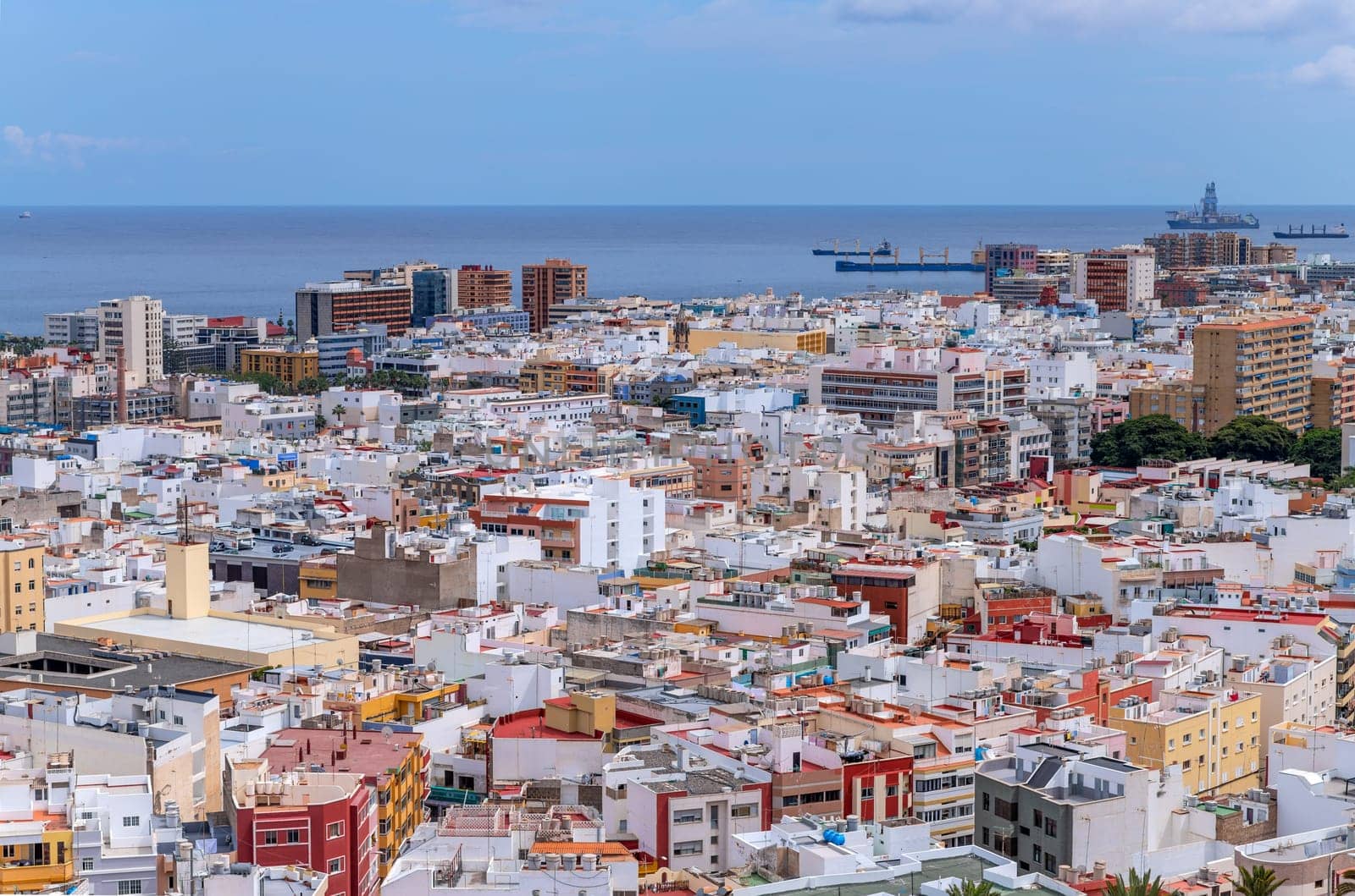 View on Las Palmas, capital of Gran Canaria, Canary Islands, Spain