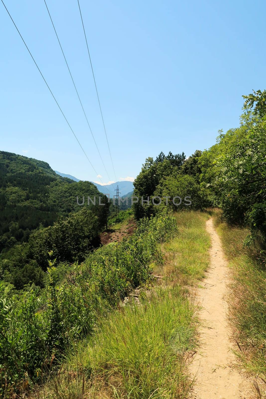 On the hiking trail between Asen's, Asens Fortress and the Bachkovo Monastery, near Plovdiv, Plowdiw, Bulgaria 2022