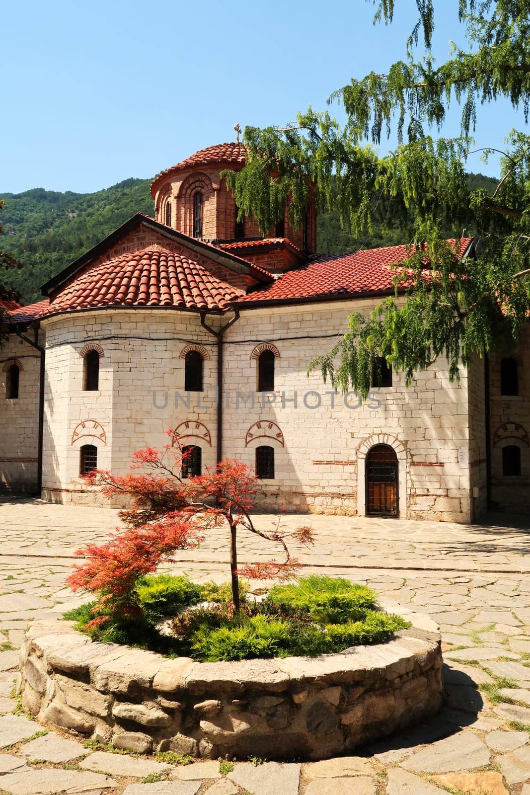 The Assumption of the Holy Virgin Church, the main church of the Bachkovo Monastery, close to Plovdiv, Bulgaria 2022