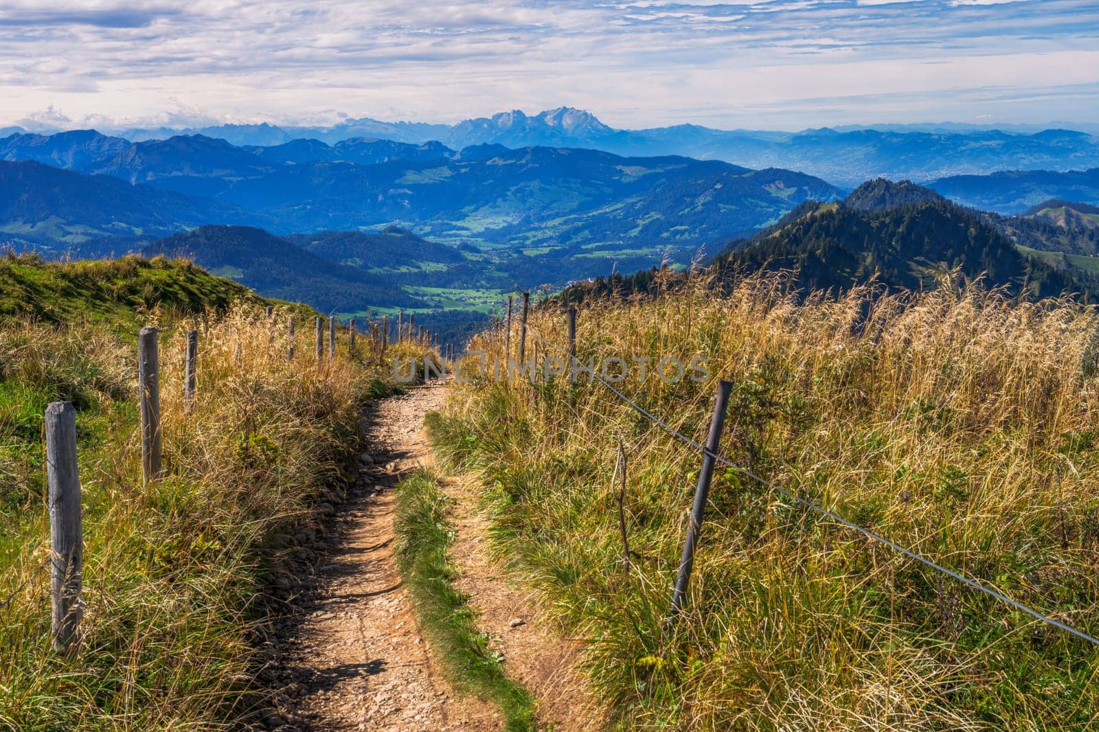 View from the Hochgrat mountain near Oberstaufen (Bavaria, Germany)