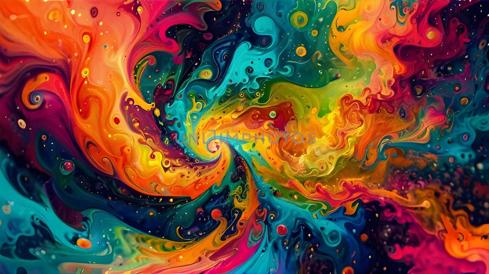 Abstract colorful texture with fractals