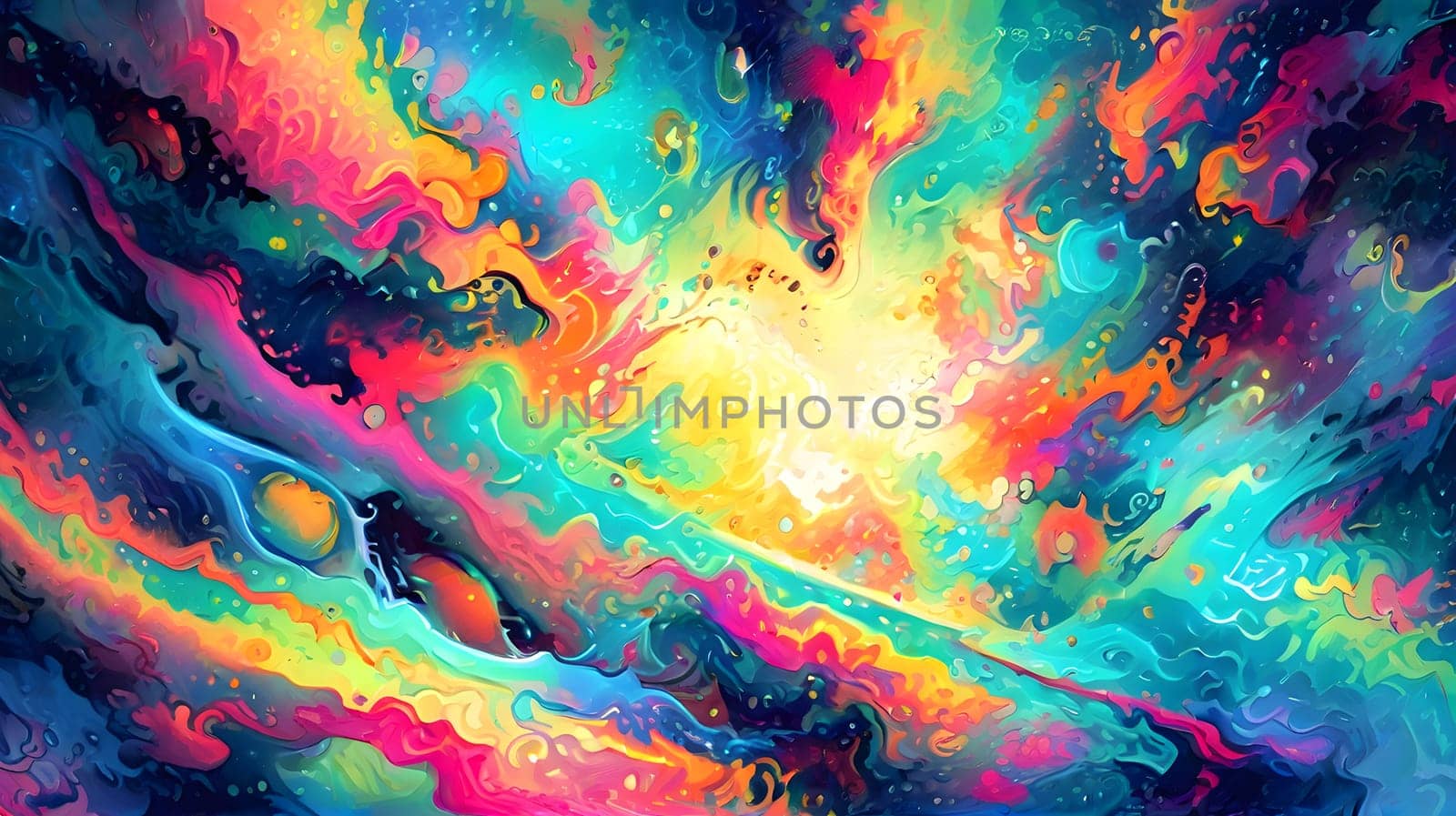Abstract colorful texture with fractals