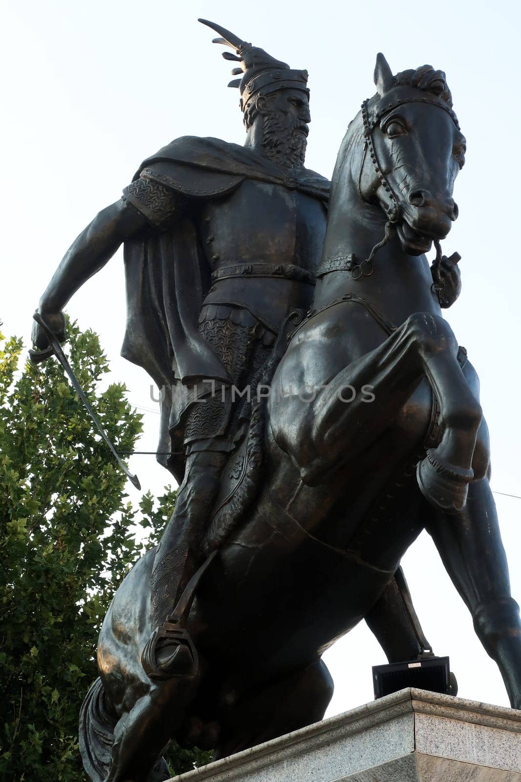 The Skanderbeg Statue on Skanderbeg Square in the city center of Prishtina, Pristina, Kosovo 2022