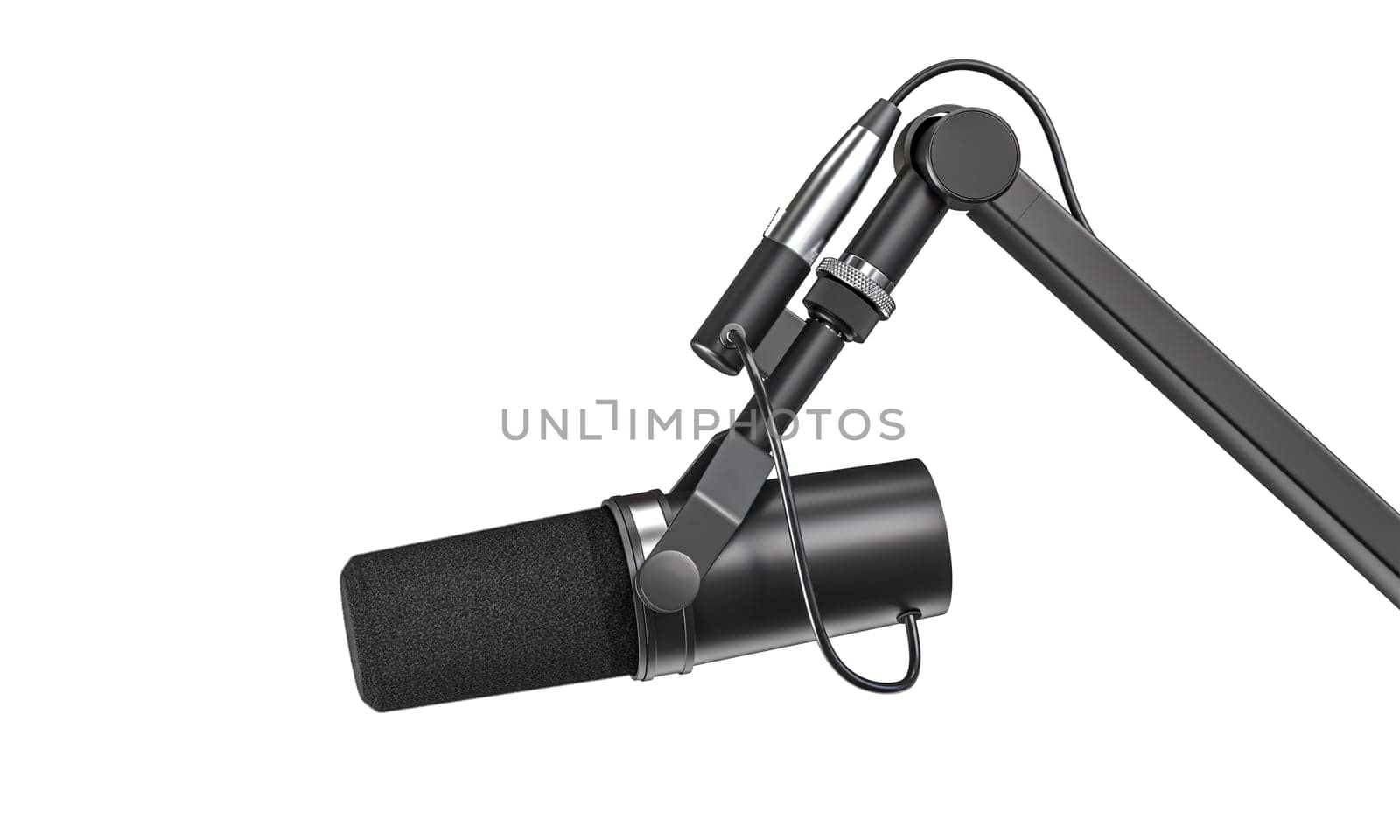 studio microphone isolated  transparent background. audio, equipment, recording
