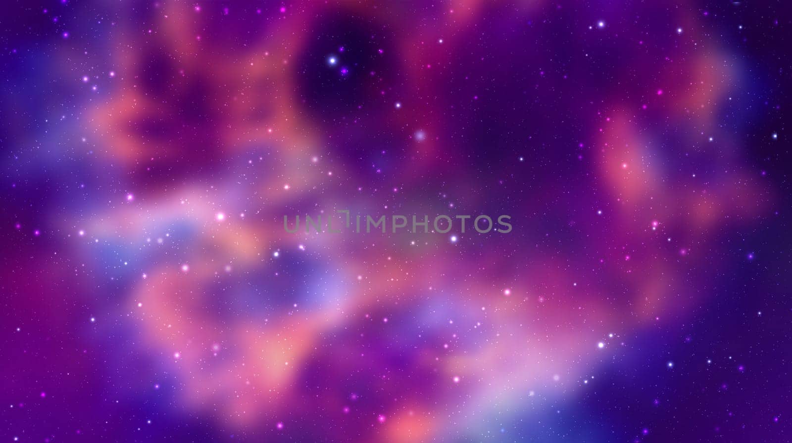 Space vector background with realistic nebula