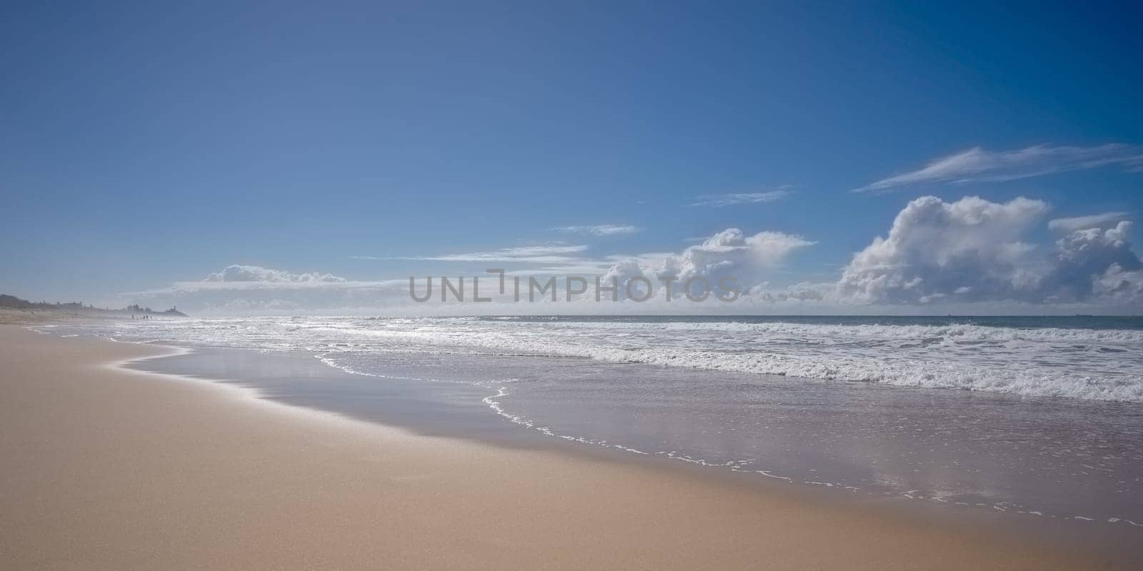 A brilliant morning on the Sunshine Coast Queensland Australia with the sun glistening across the water