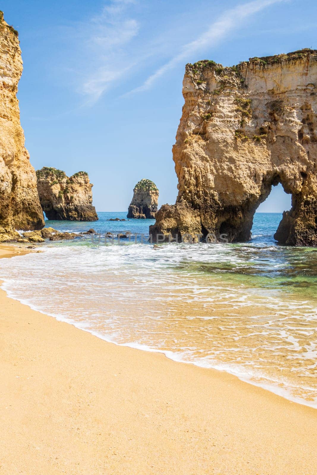 Beach photographed near Portimão in the Algarve region of Portugal